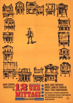 High Noon 1965 East German A1 Film Poster, Fred Westphal