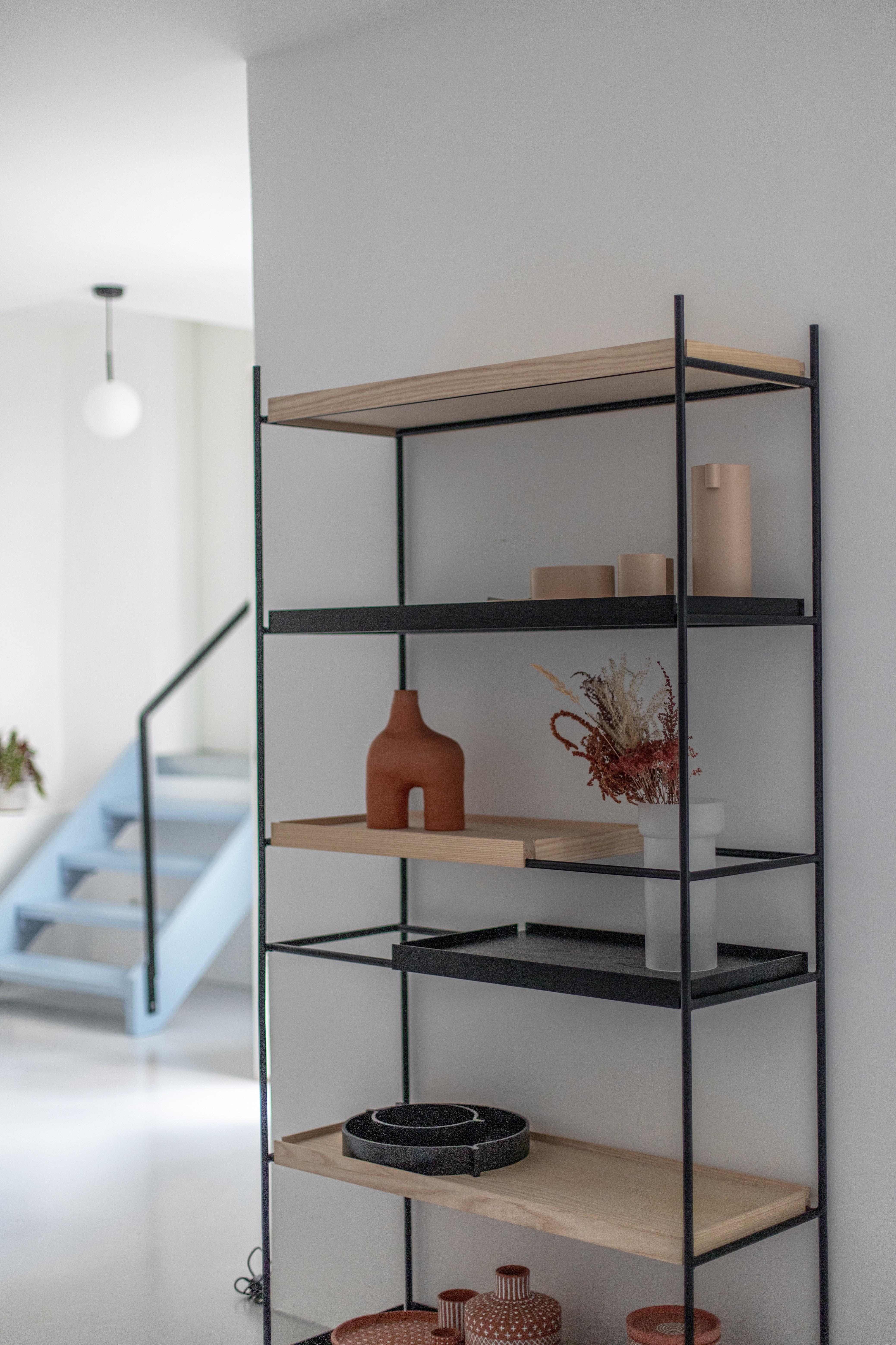 Scaffale alto in Oak e nero VII di Hanne Willmann in vendita 4