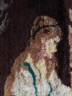 High Pile Wool Wall Hanging, Sweden 1960s
