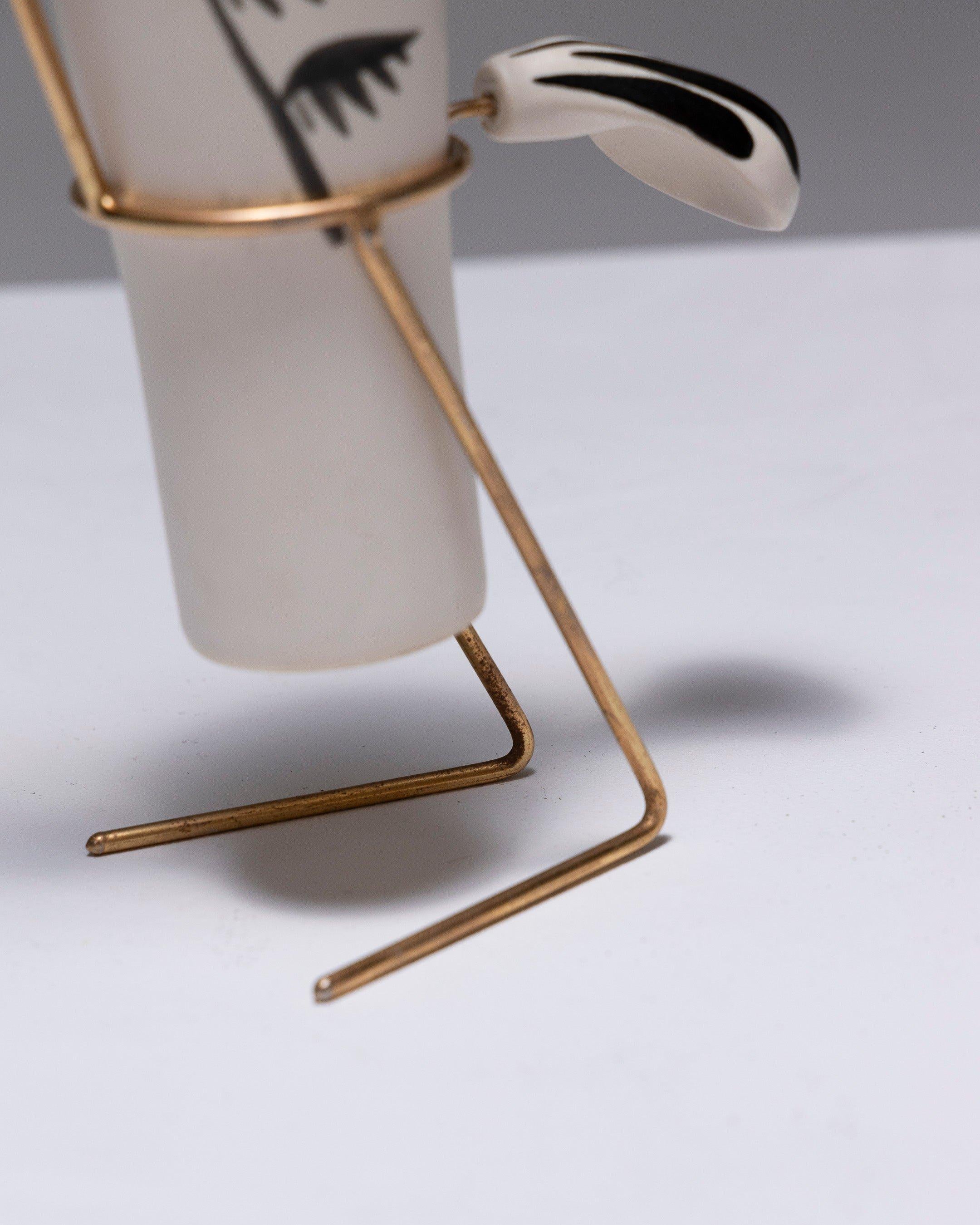 High-Pitched Autruche-Tasse aus Fayence, 1960er-Jahre im Angebot 1