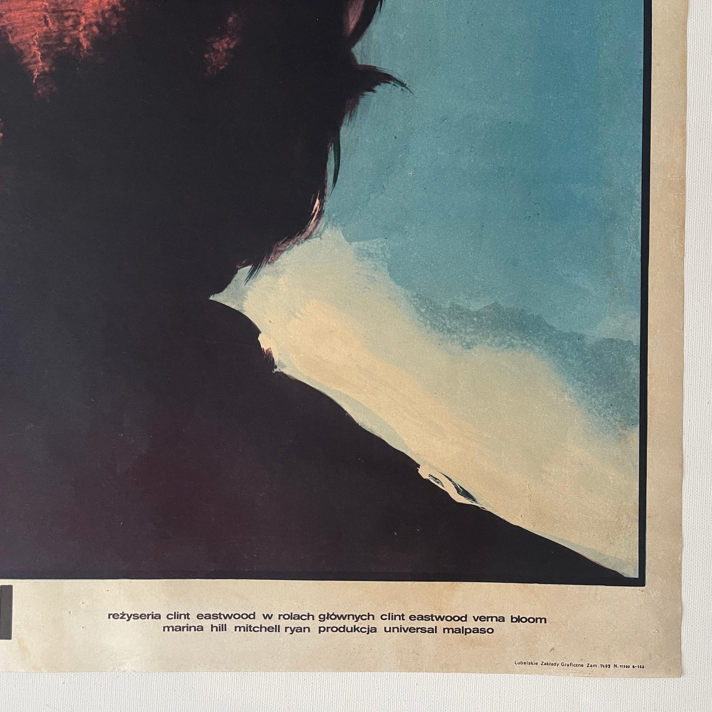 Other High Plains Drifter, Vintage Polish Movie Poster by Marek Freudenreich, 1975 For Sale