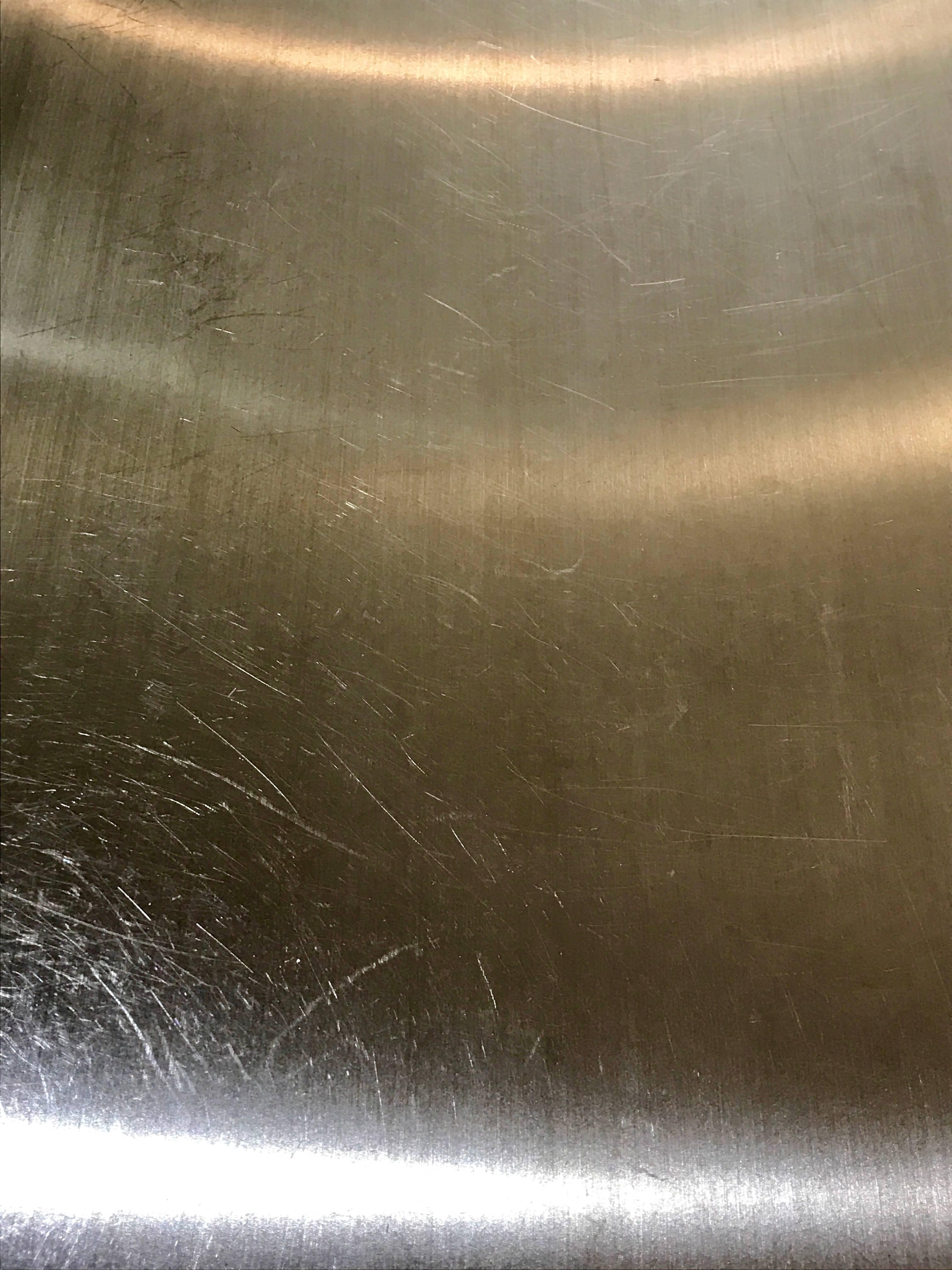 High Polished Metal Streamline Modern Waterfall Coffee Table, Late 20th Century In Good Condition In Bedford Hills, NY