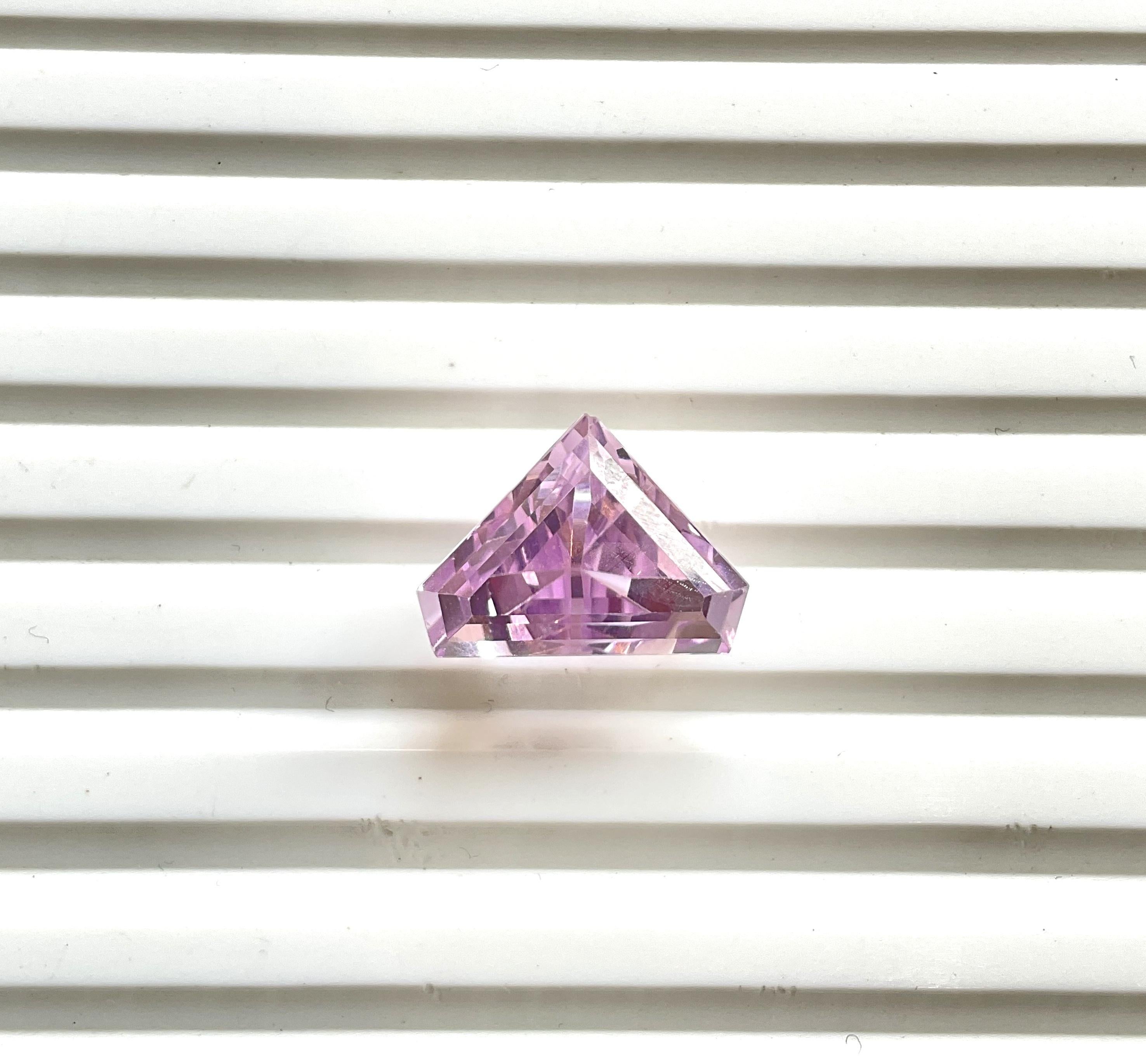 High Quality 11.60 Carats Pink Kunzite Fancy Cut stone For jewelry Natural Gem 2