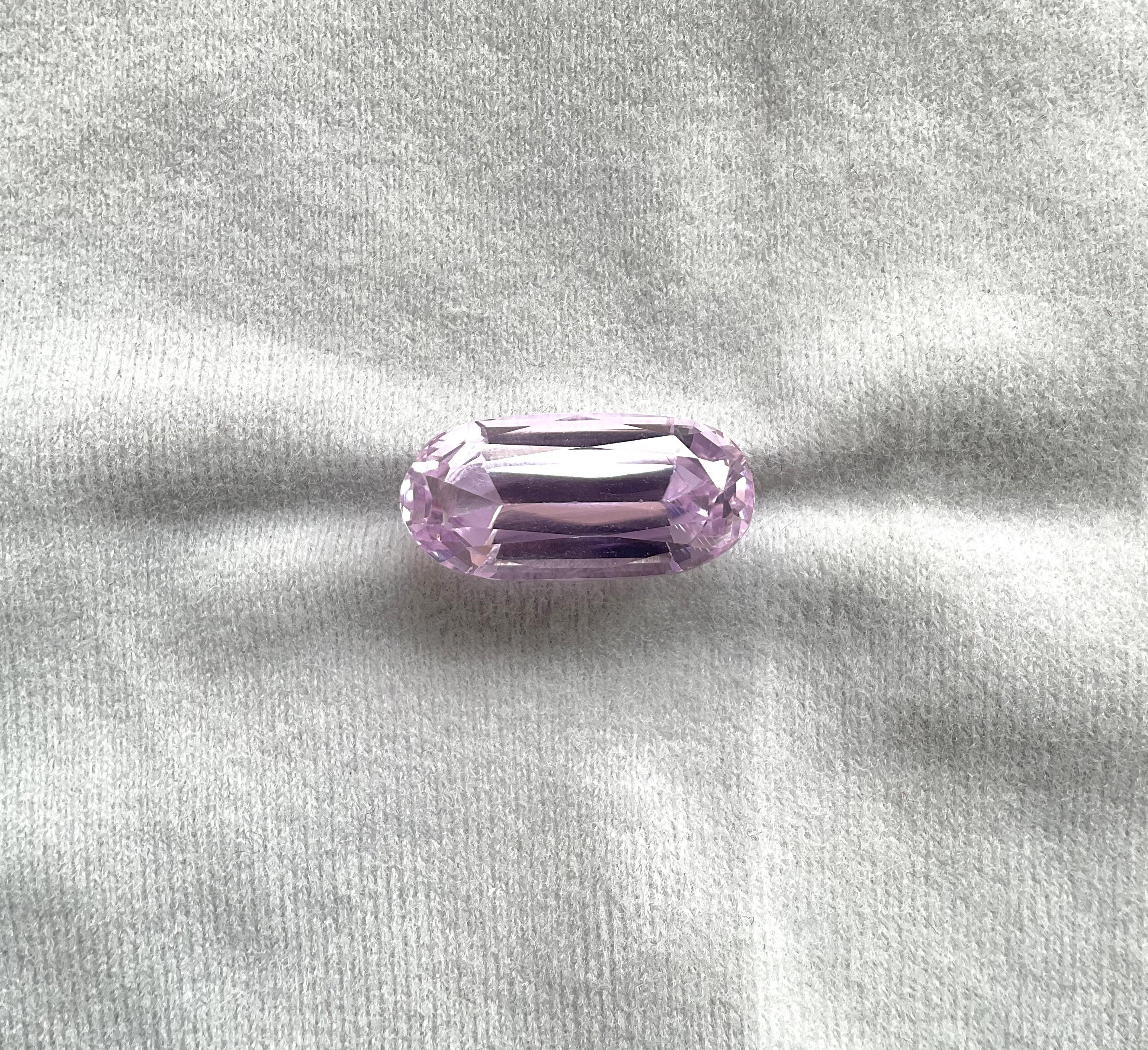 High Quality 14.35 Carats Pink Kunzite Oval Cut stone For jewelry Natural Gem 1