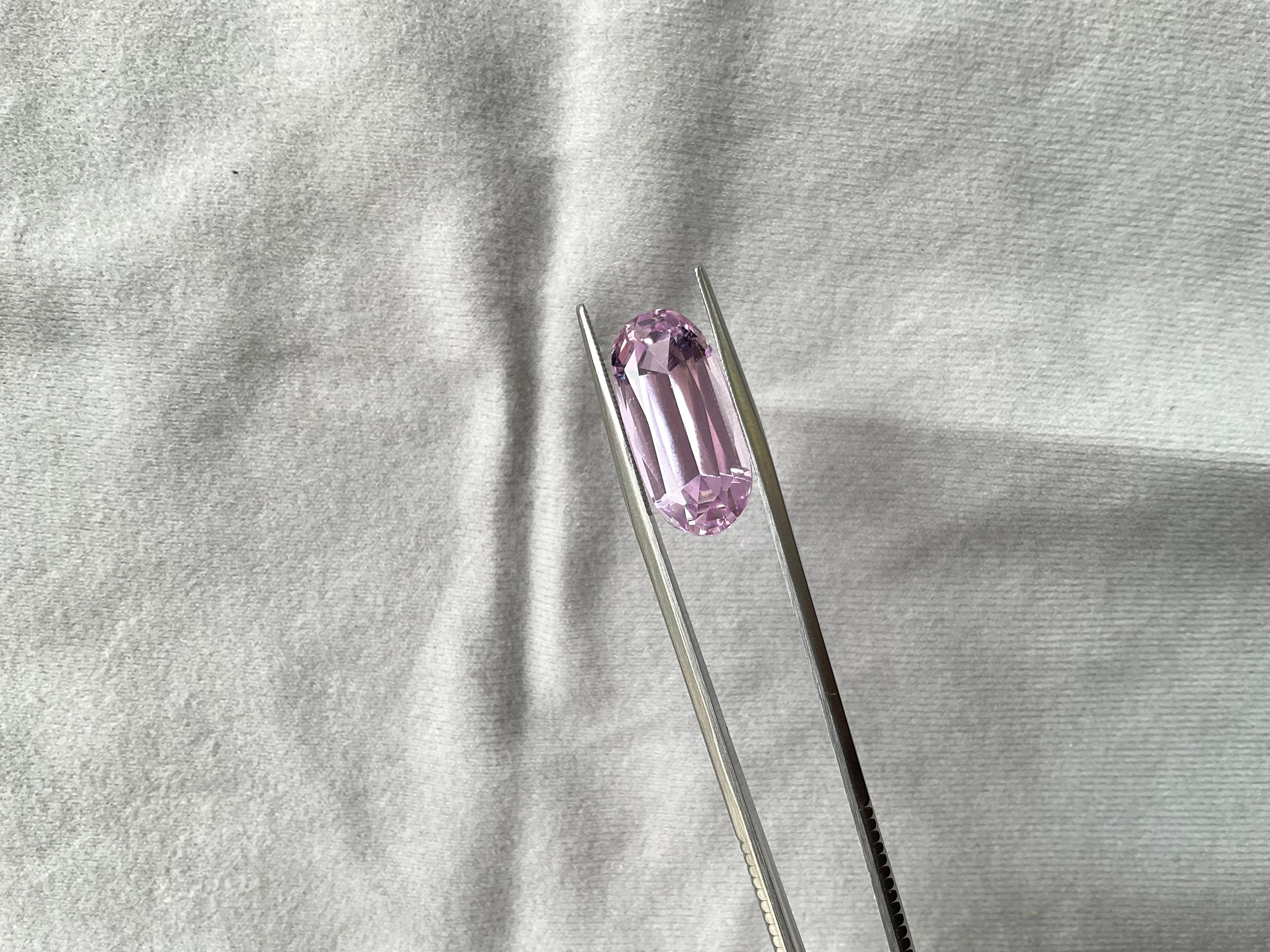 High Quality 14.35 Carats Pink Kunzite Oval Cut stone For jewelry Natural Gem 3