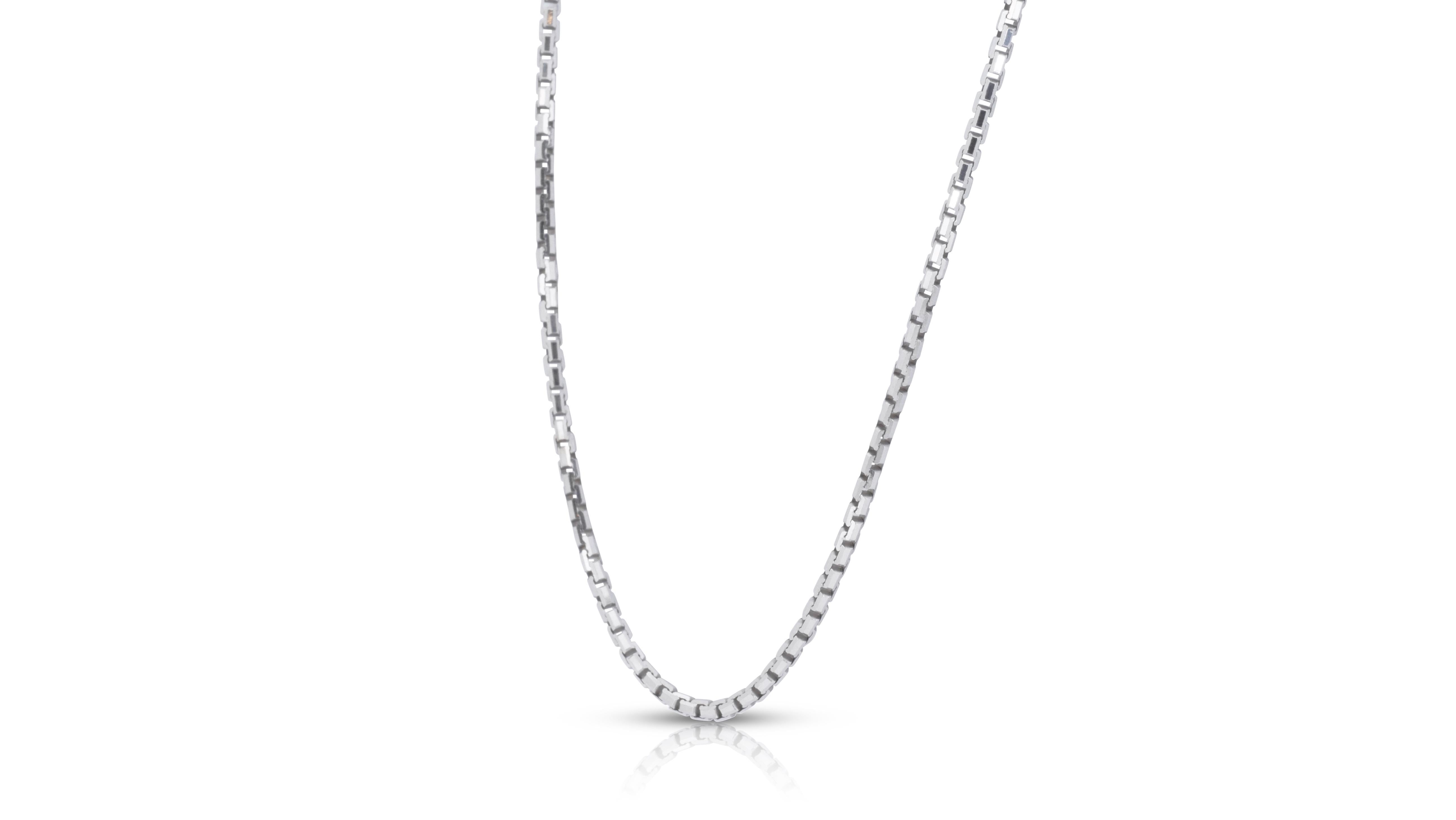 Eine wunderschöne Kettenhalskette. Der Schmuck ist aus 14k Weißgold mit einer hochwertigen Politur gefertigt. Es wird mit einer schicken Schmuckschatulle geliefert.

sku: SC-WG-177233

Gewicht des Schmucks: 6,00 g
Größe: 48cm