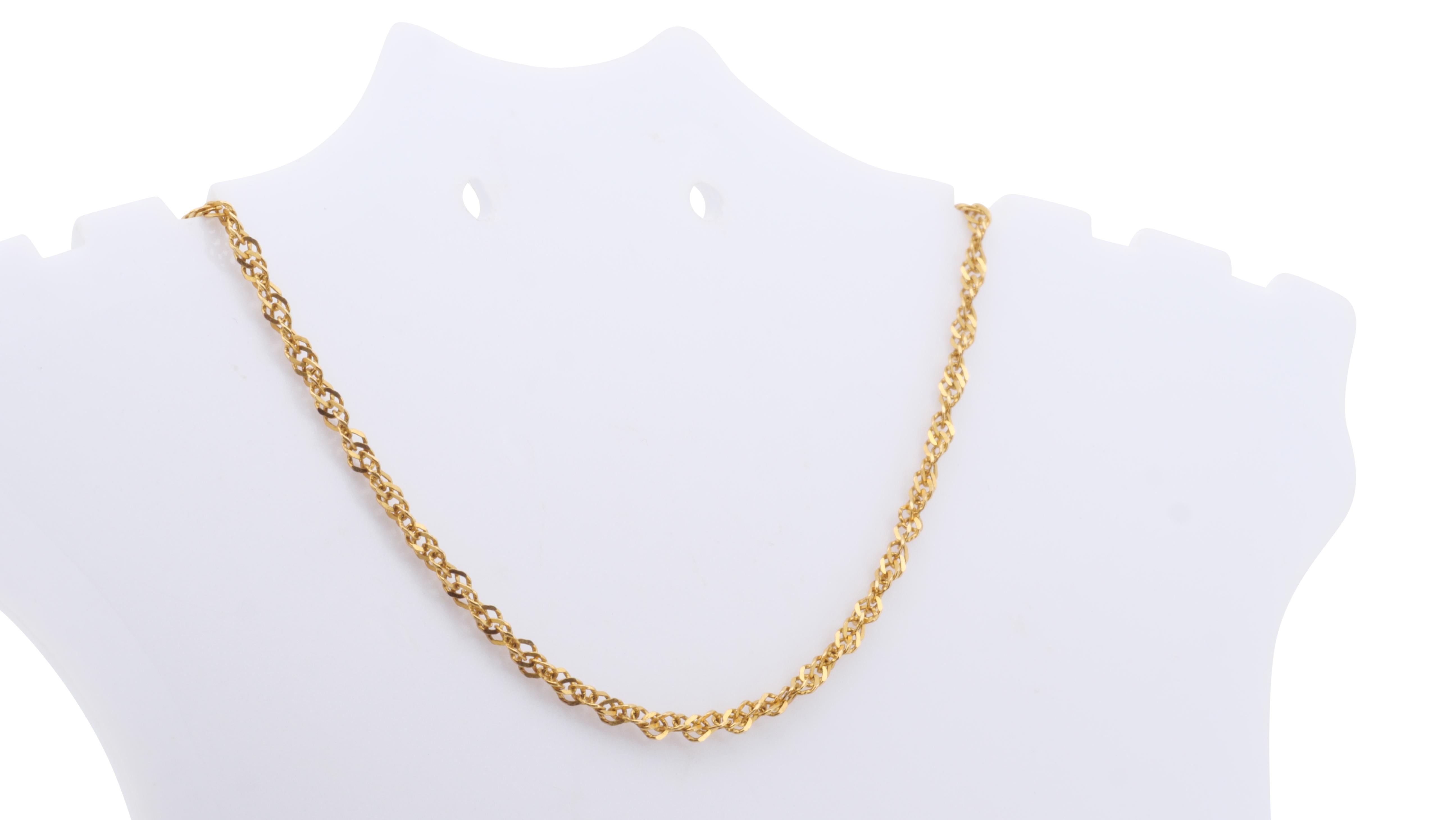 High Quality 14k Yellow Gold Chain In New Condition For Sale In רמת גן, IL