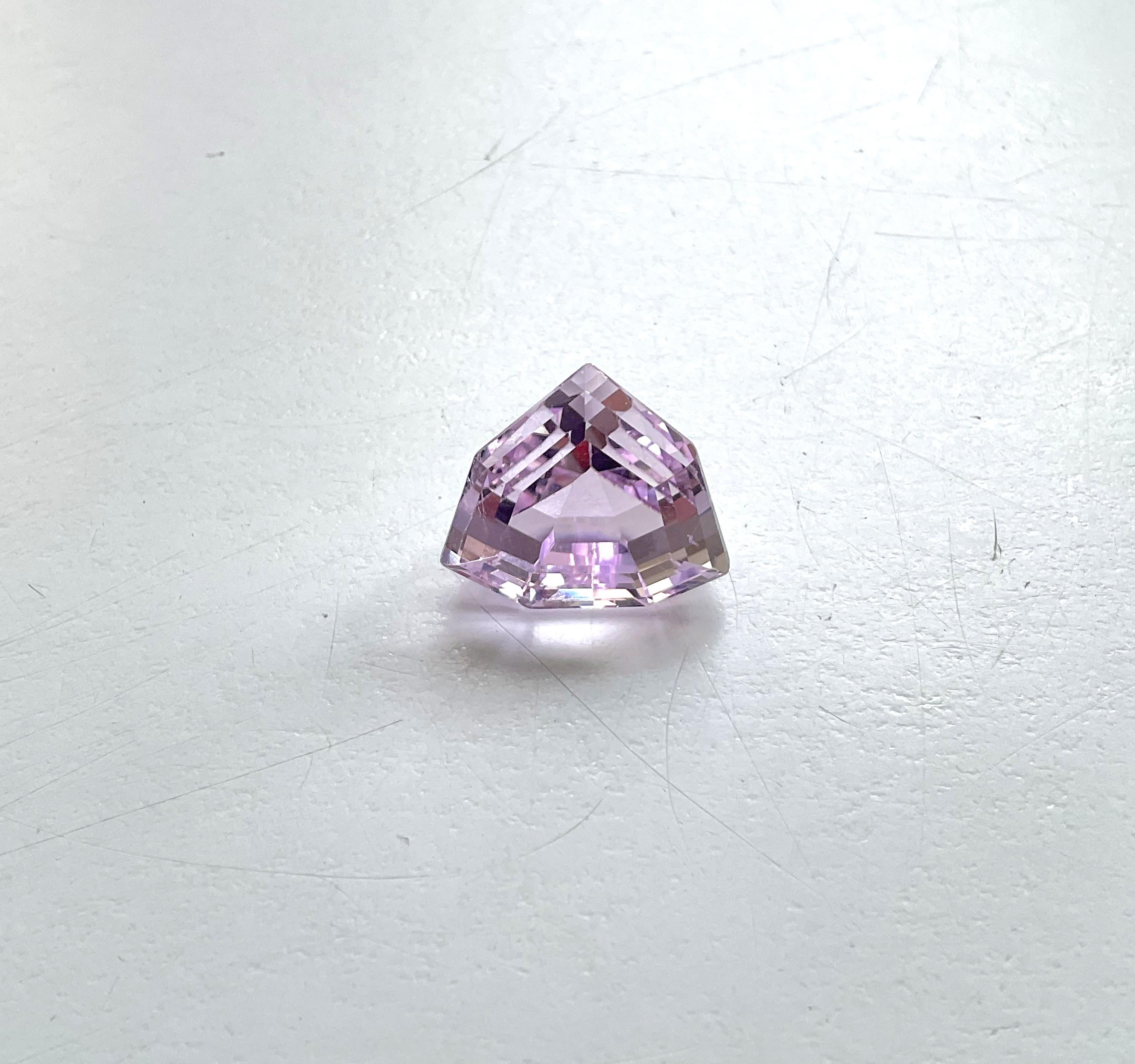 High Quality 15.85 Carats Pink Kunzite Fancy Cut stone For jewelry Natural Gem 4