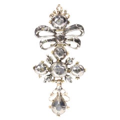 High Quality 18th Century Baroque Diamond Cross, 1700s