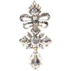 High Quality 18th Century Baroque Diamond Cross, 1700s