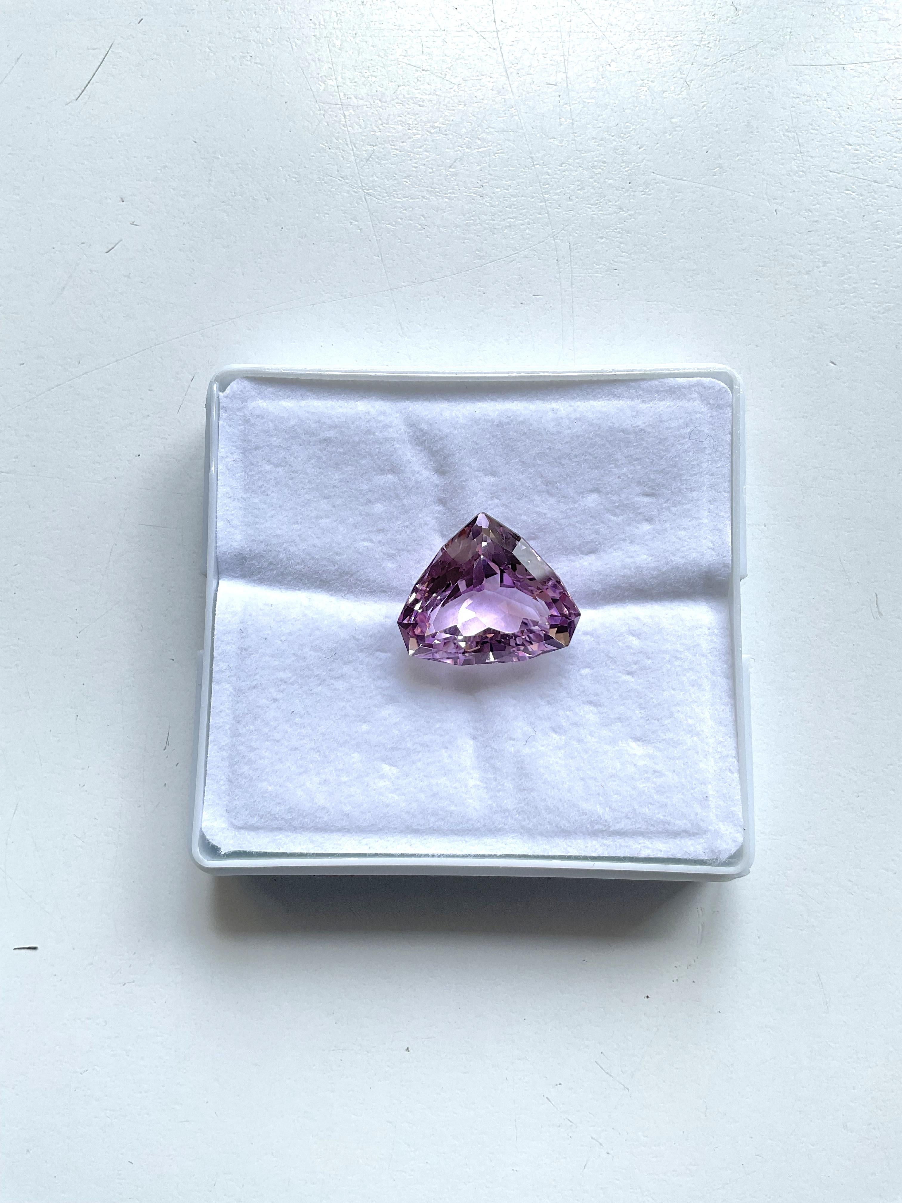 Hohe Qualität 21.15 Karat Rosa Kunzit Fancy Cut Stein für Schmuck Natural Gem 1