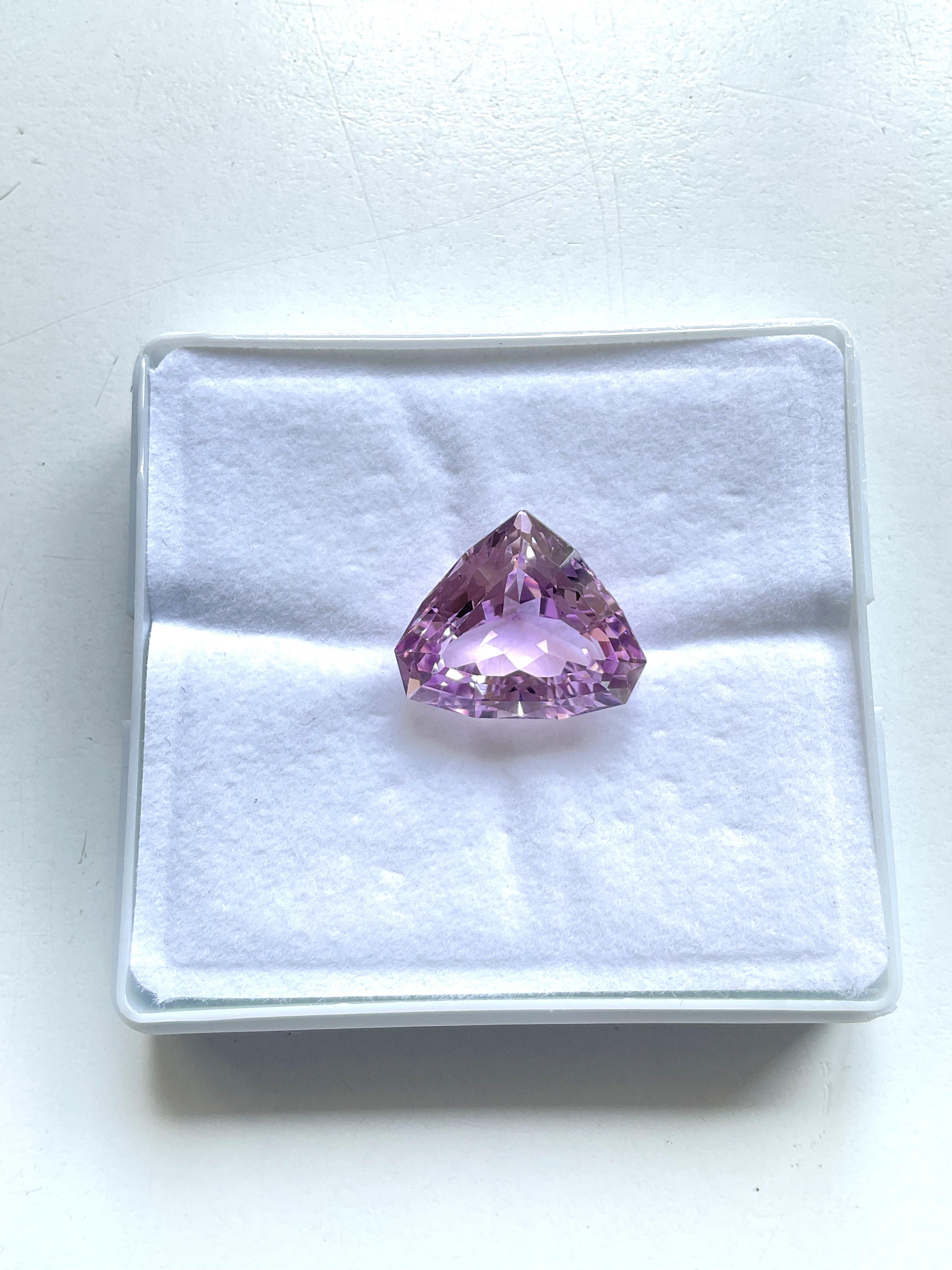 Hohe Qualität 21.15 Karat Rosa Kunzit Fancy Cut Stein für Schmuck Natural Gem 2