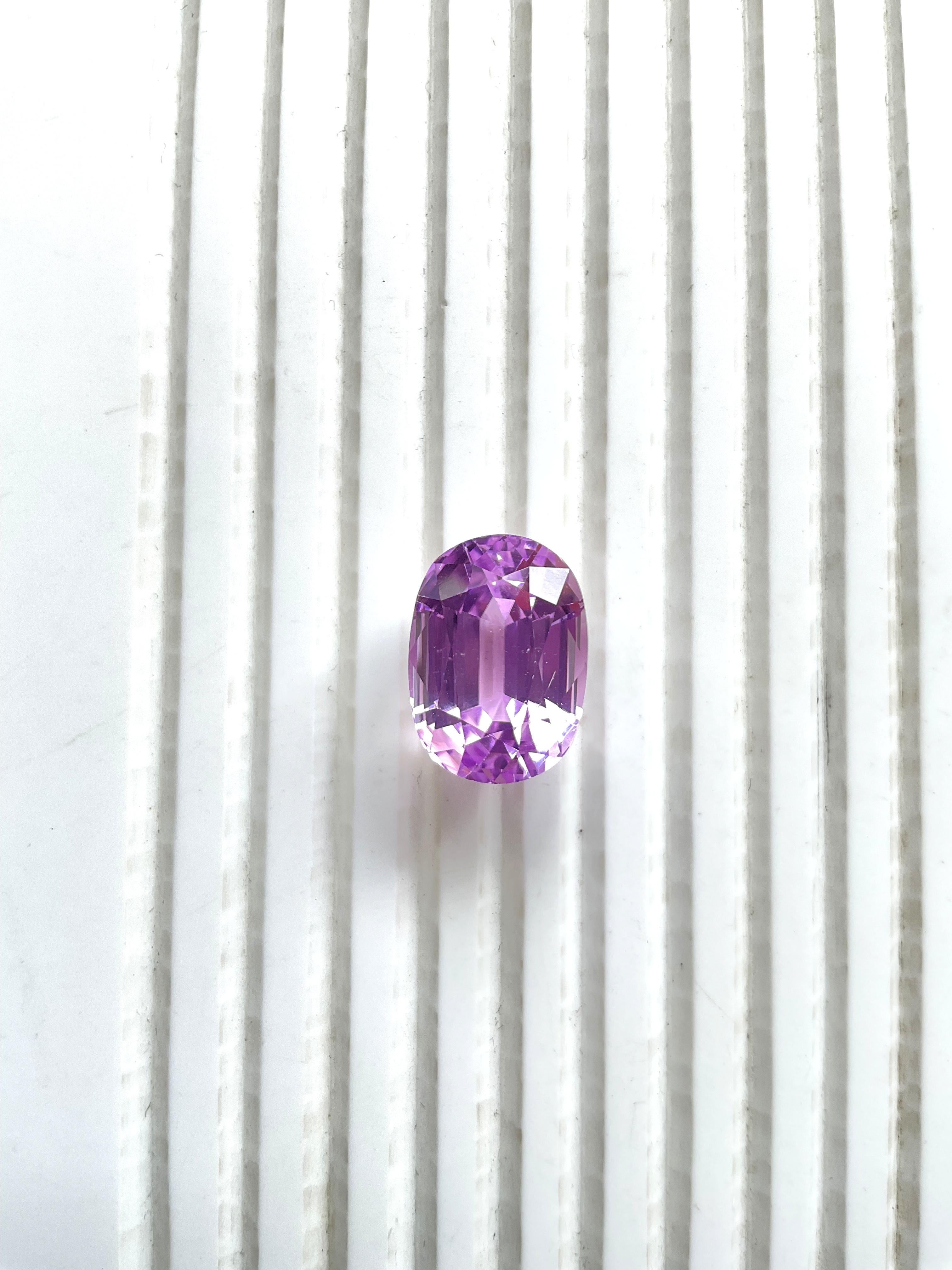 High Quality 25.15 Carats Pink Kunzite Oval Cut stone For jewelry Natural Gem 4