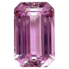 High Quality 39.56 Carats Pink Kunzite Octagon Cut stone For jewelry Natural Gem