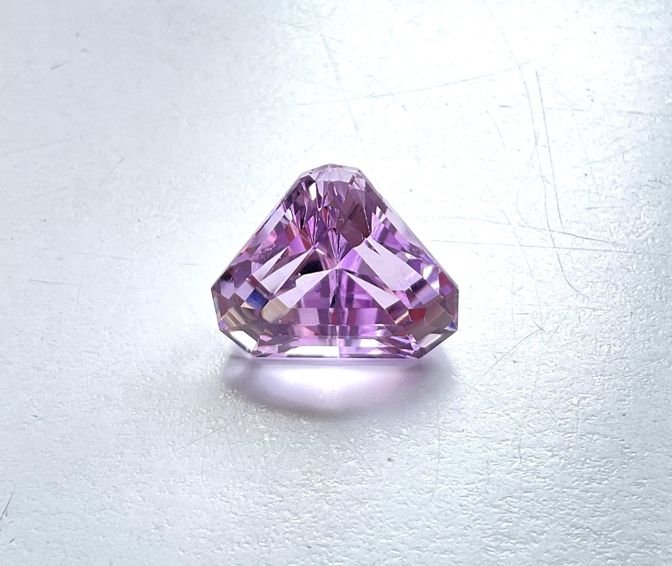 High Quality 42.40 Carats Pink Kunzite Fancy Cut stone For jewelry Natural Gem 4