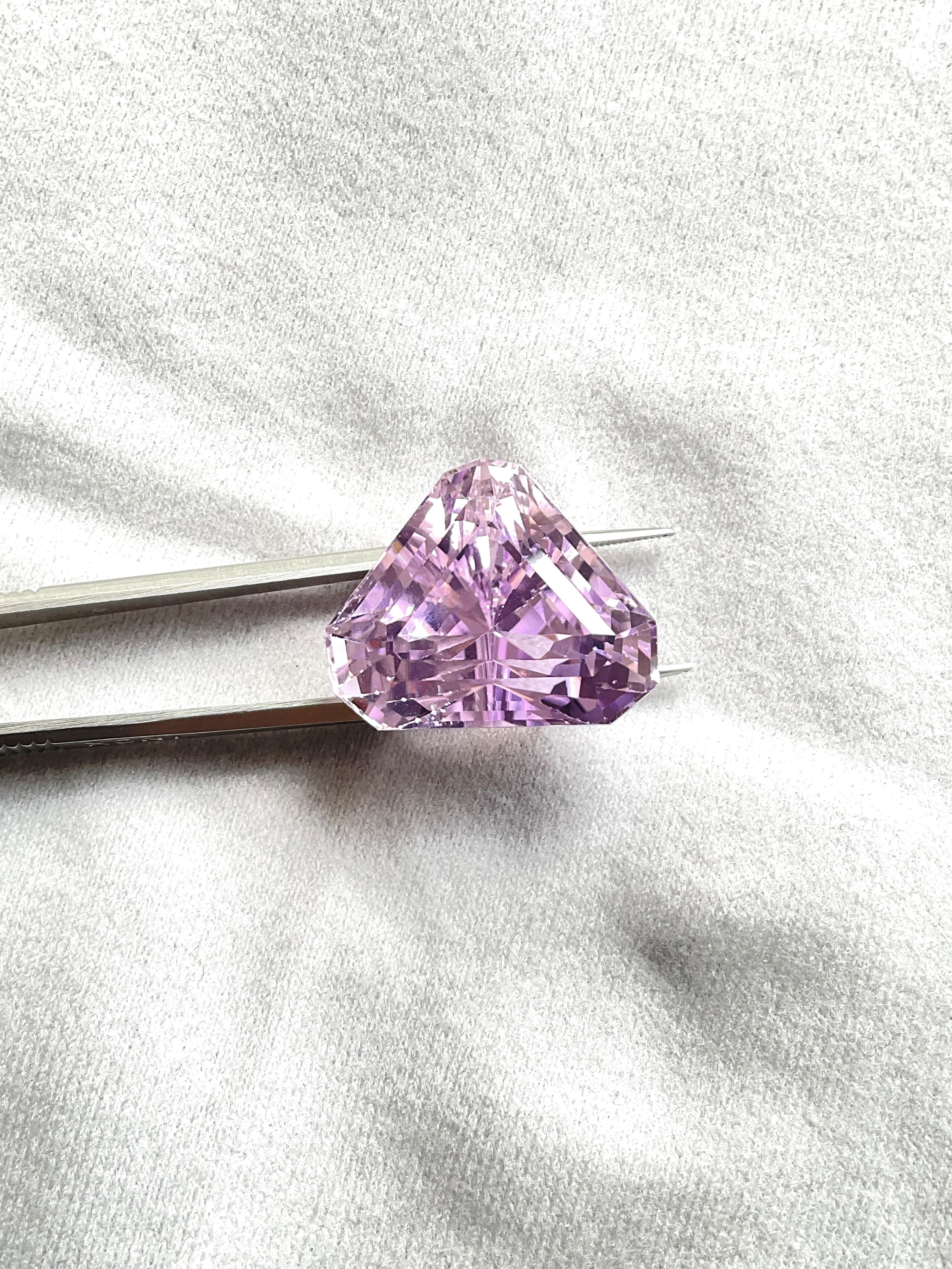 High Quality 42.40 Carats Pink Kunzite Fancy Cut stone For jewelry Natural Gem 1