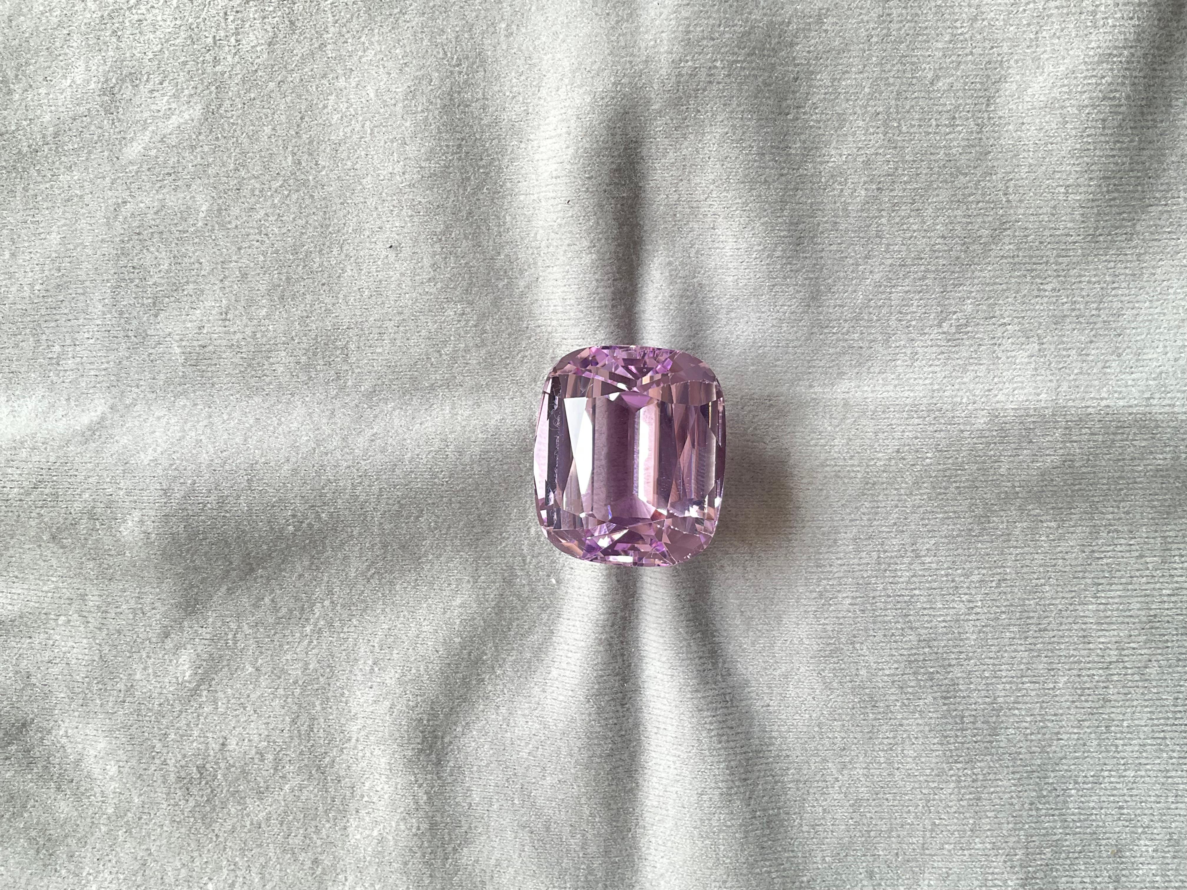 Alta Calidad 78.00 Quilates Kunzita Rosa Piedra talla cojín Para joyería Gema Natural en Bastante bueno Estado en Jaipur, RJ