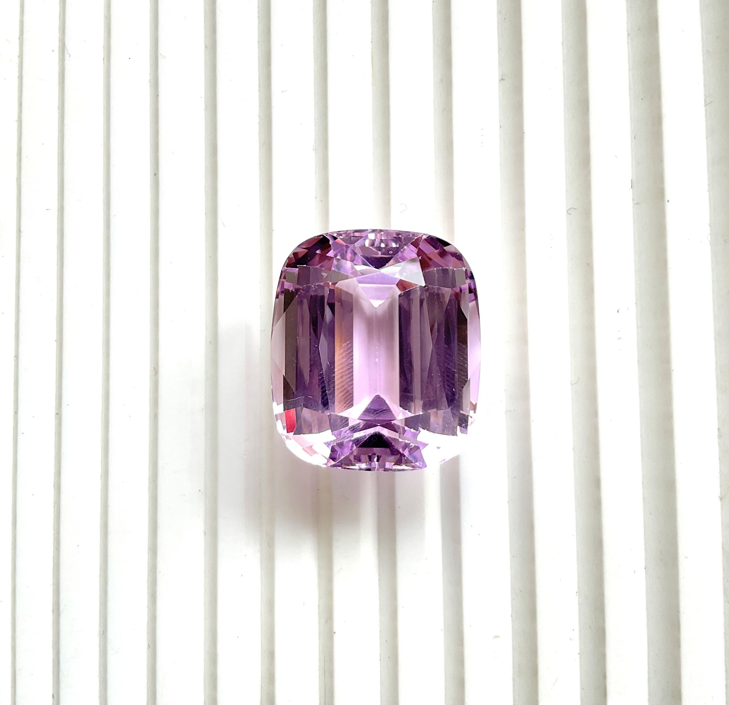 Femenino o masculino Alta Calidad 78.00 Quilates Kunzita Rosa Piedra talla cojín Para joyería Gema Natural