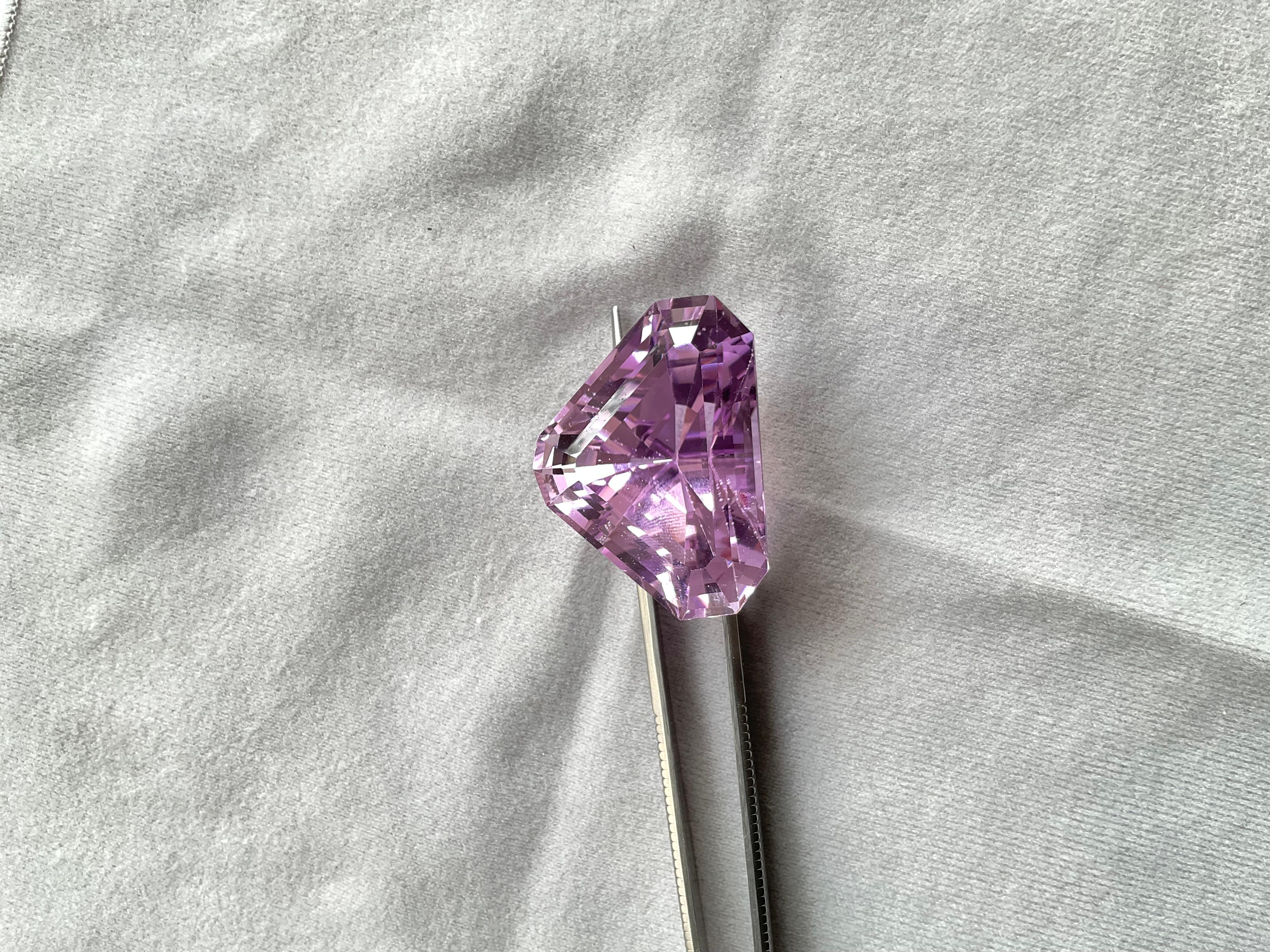 Women's or Men's High Quality 90.82 Carats Pink Kunzite Fancy Cut stone For jewelry Natural Gem