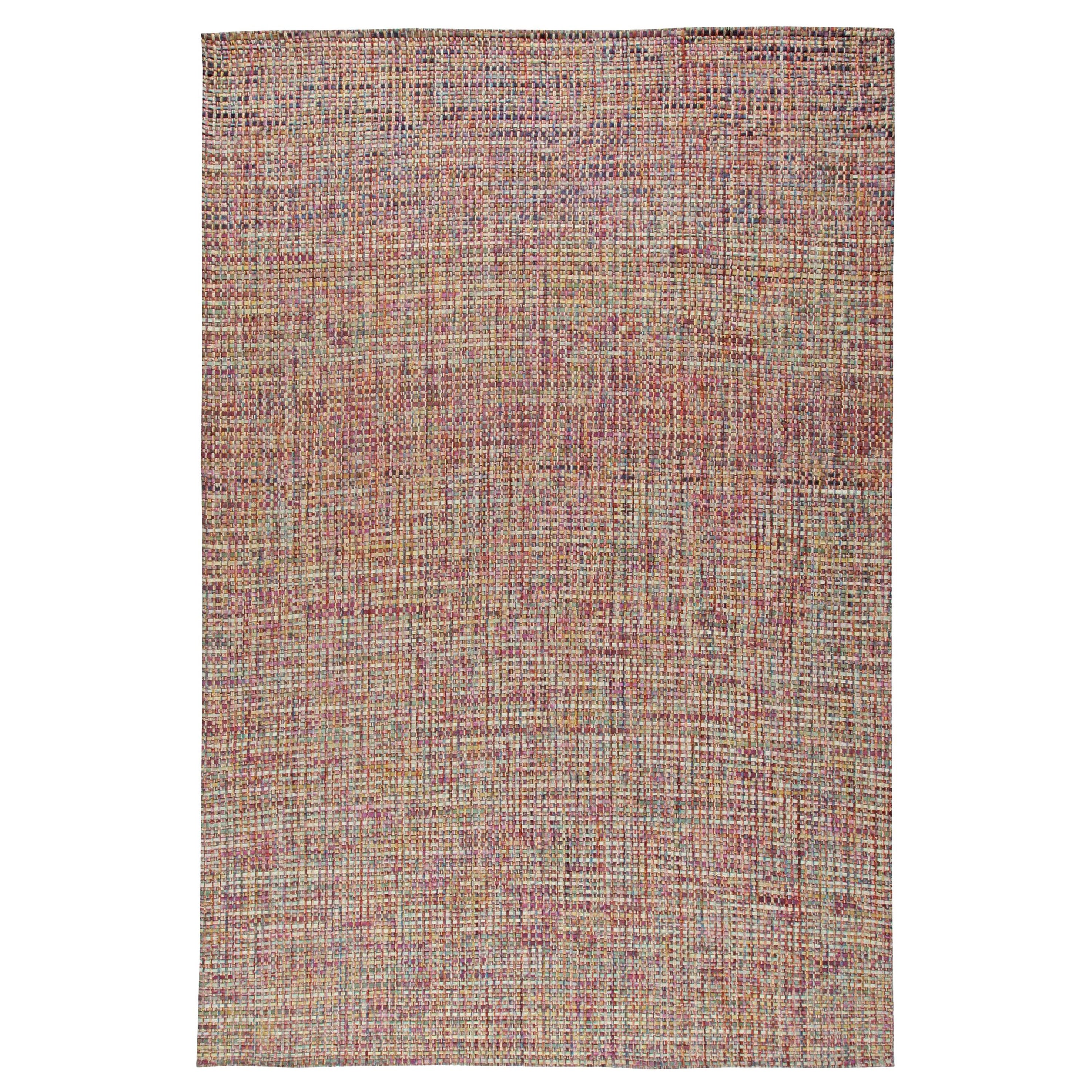 Abstrakter, moderner, mehrfarbiger Teppich von Doris Leslie Blau in hoher Qualität im Angebot