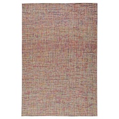 Abstrakter, moderner, mehrfarbiger Teppich von Doris Leslie Blau in hoher Qualität