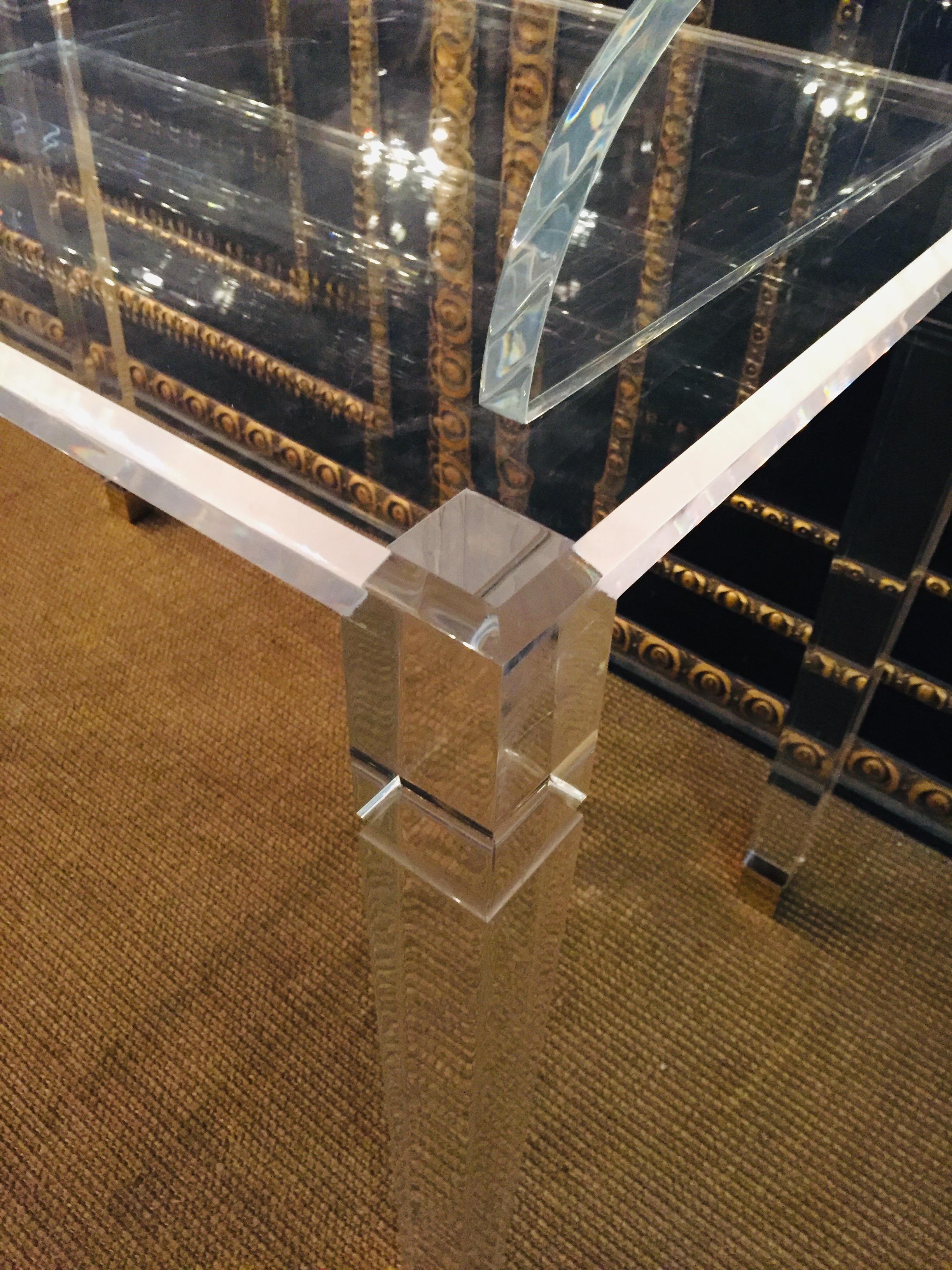 High Quality Acrylic Desk Stands on 4 High Legs 3