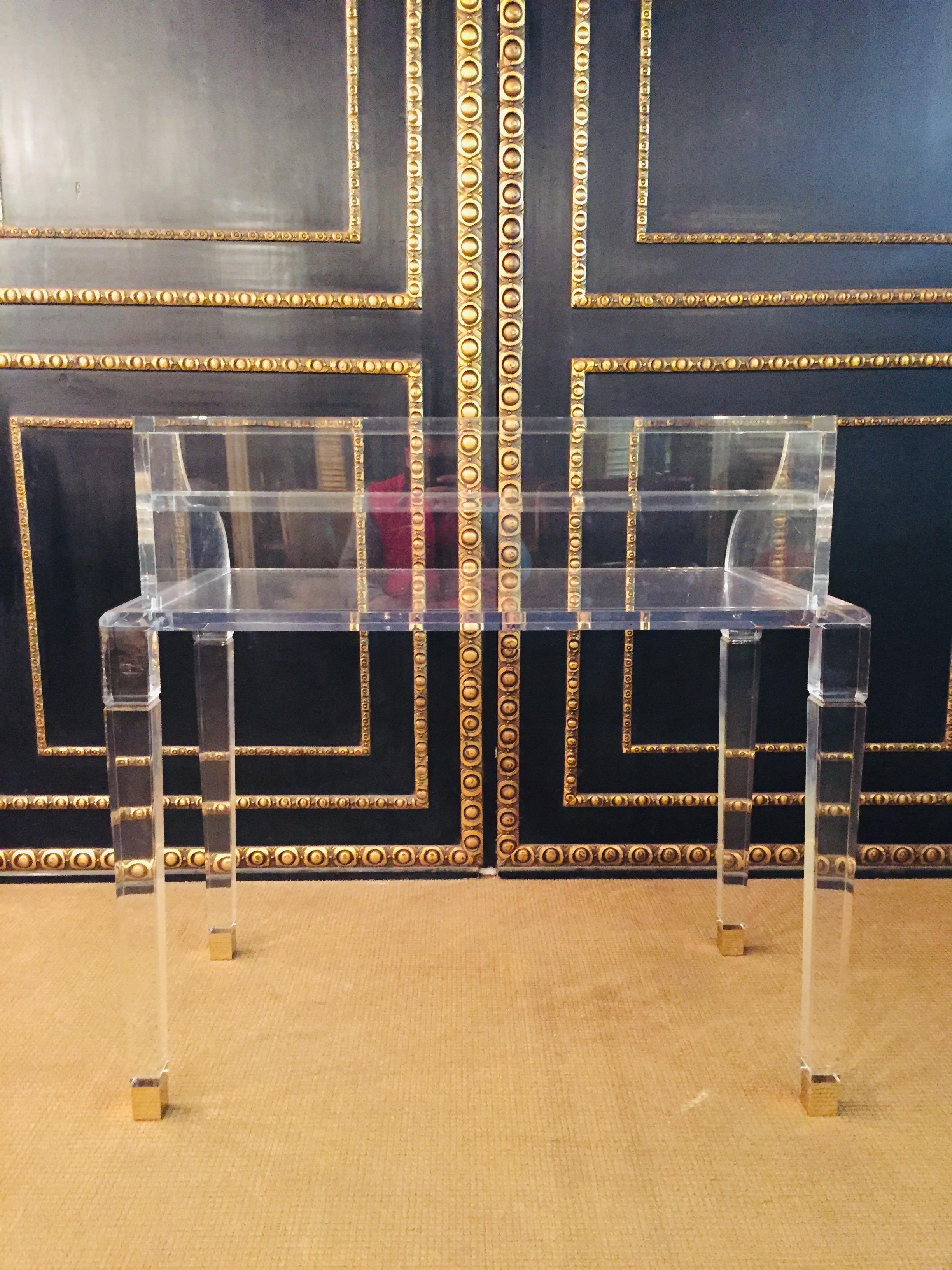 High Quality Acrylic Desk Stands on 4 High Legs 5