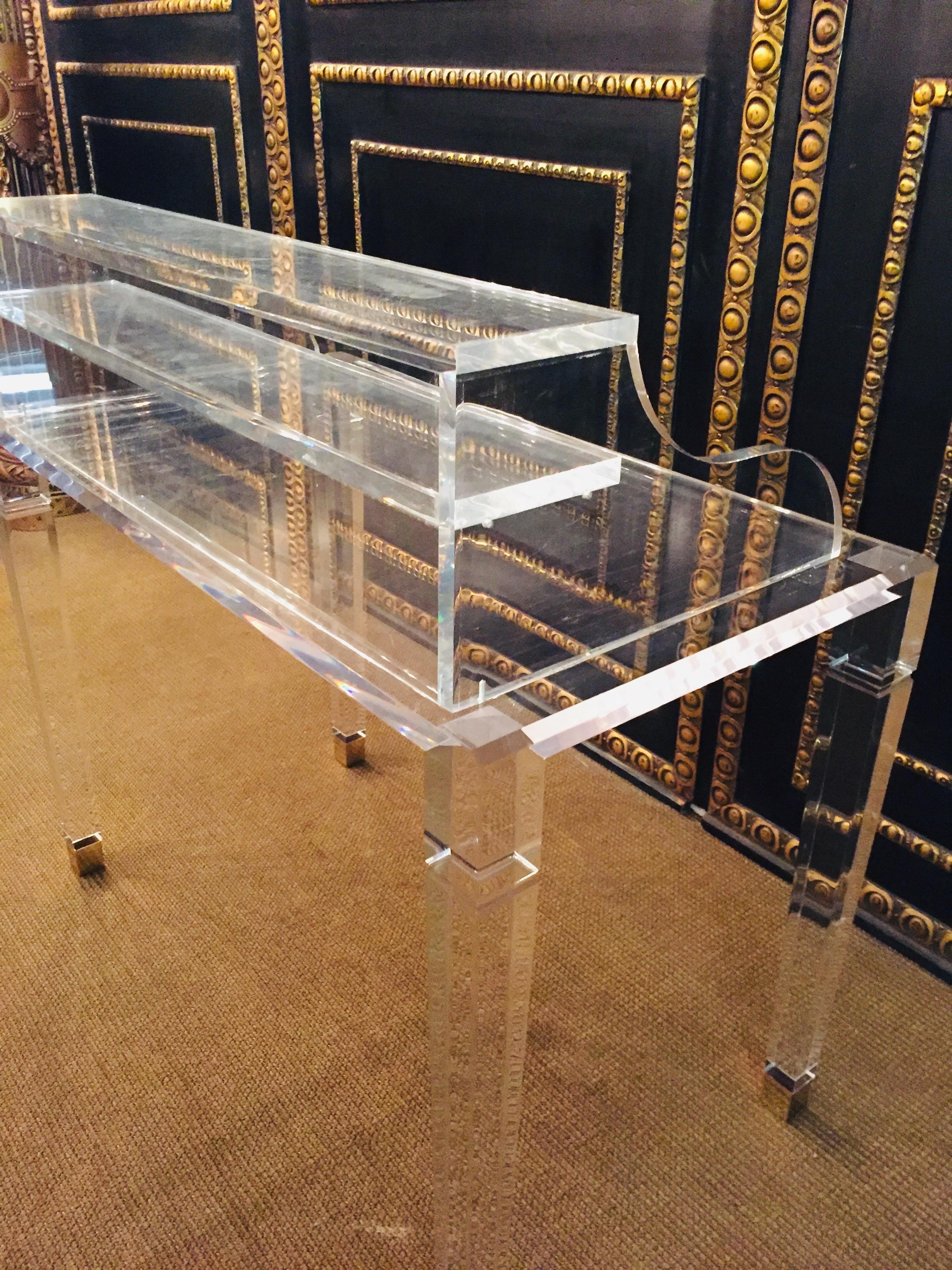 High Quality Acrylic Desk Stands on 4 High Legs 6