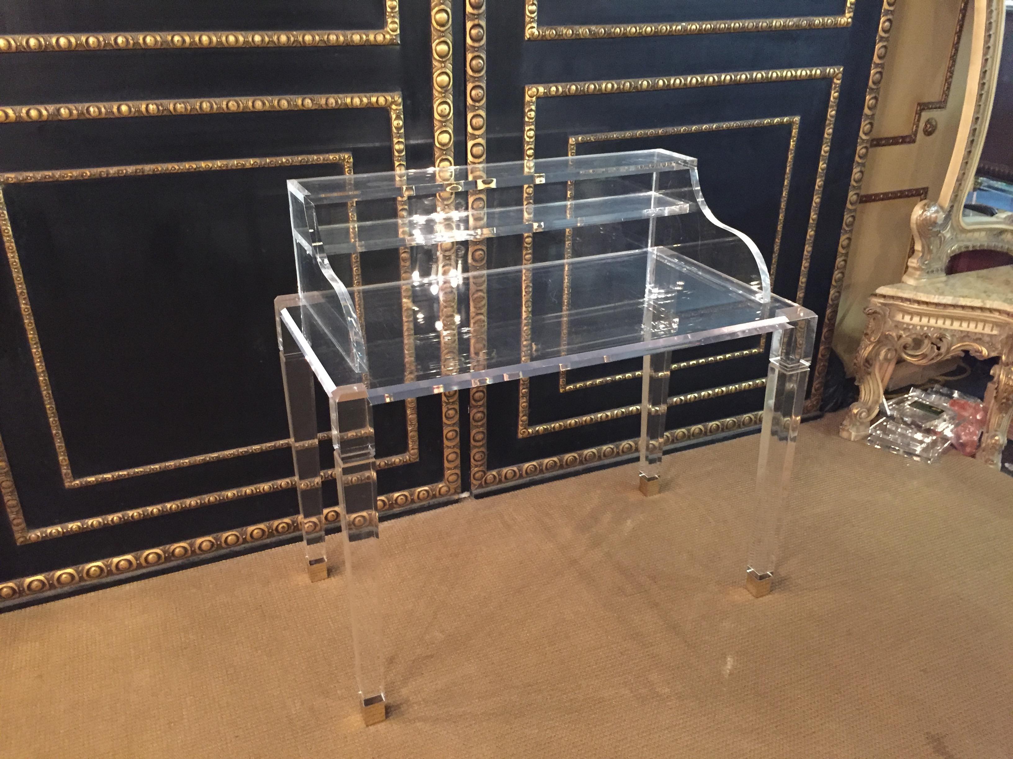 acrylic desk legs