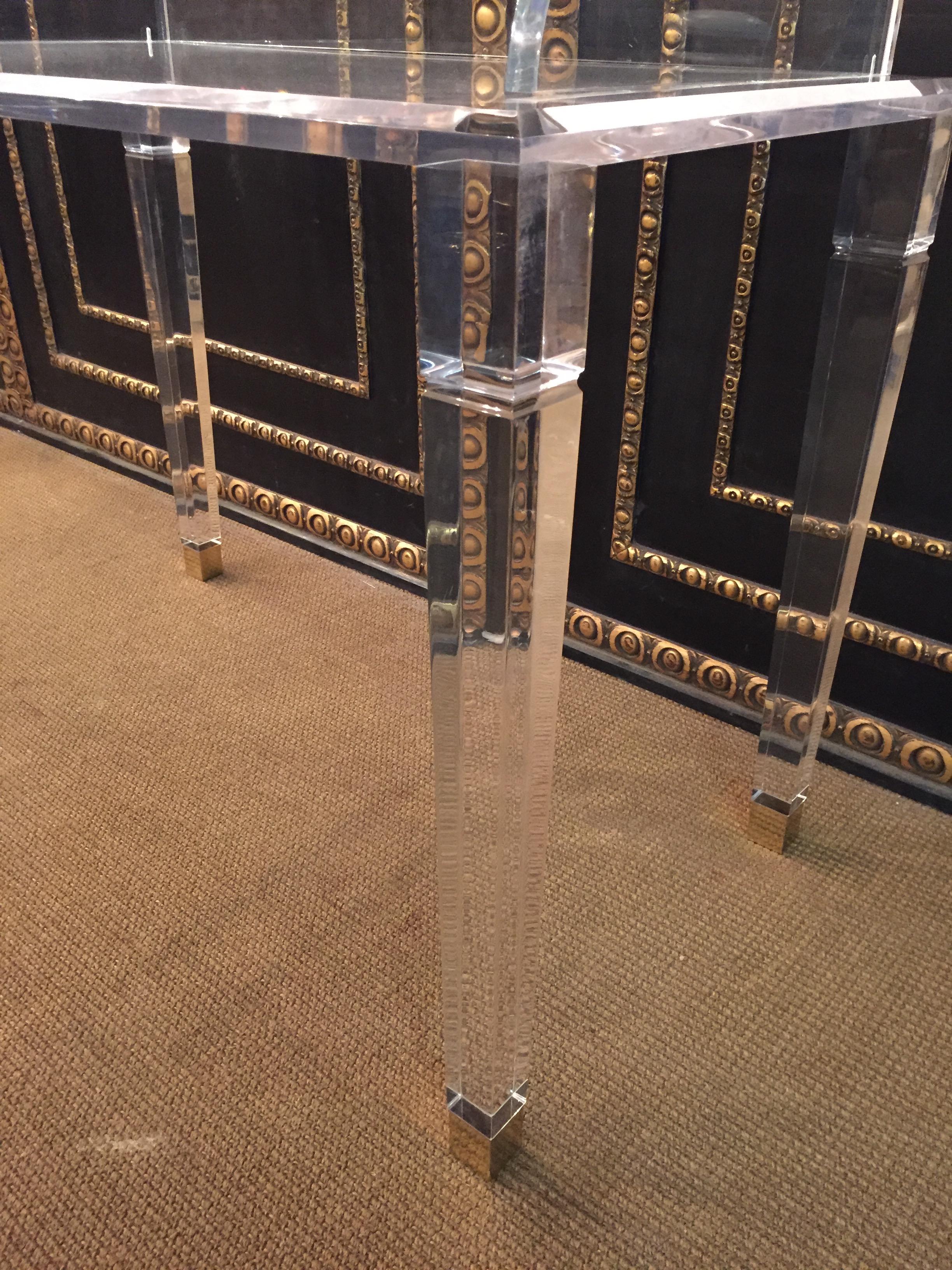 Modern High Quality Acrylic Desk Stands on 4 High Legs