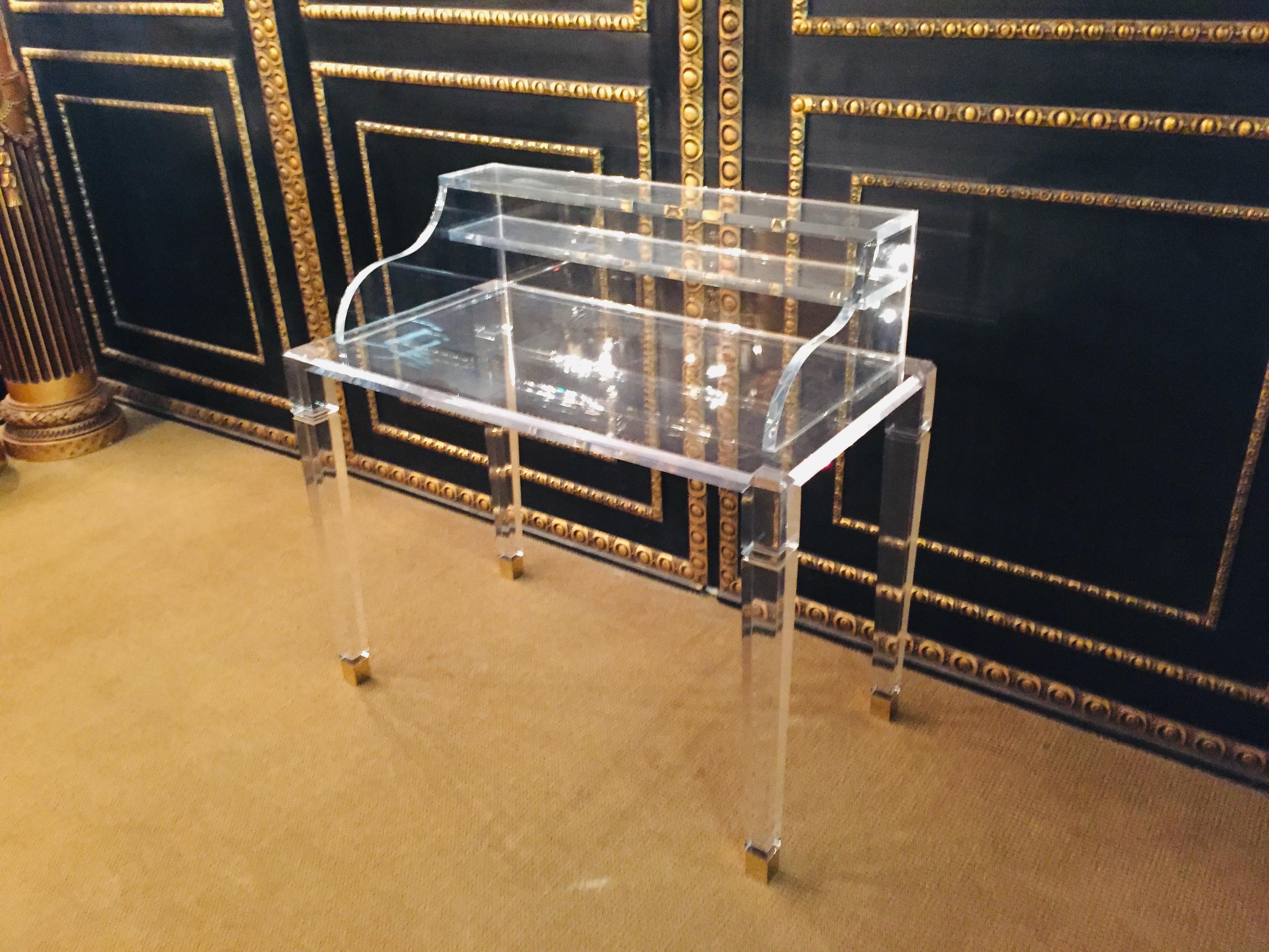 High Quality Acrylic Desk Stands on 4 High Legs 1