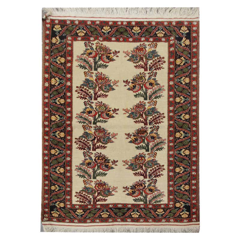 High-Quality Antique Karabagh Rug, Handwoven Floral Repeat Pattern ...