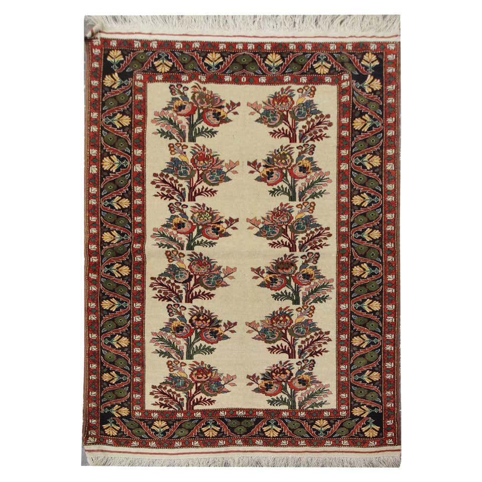 High-Quality Antique Karabagh Rug, Handwoven Floral Repeat Pattern ...