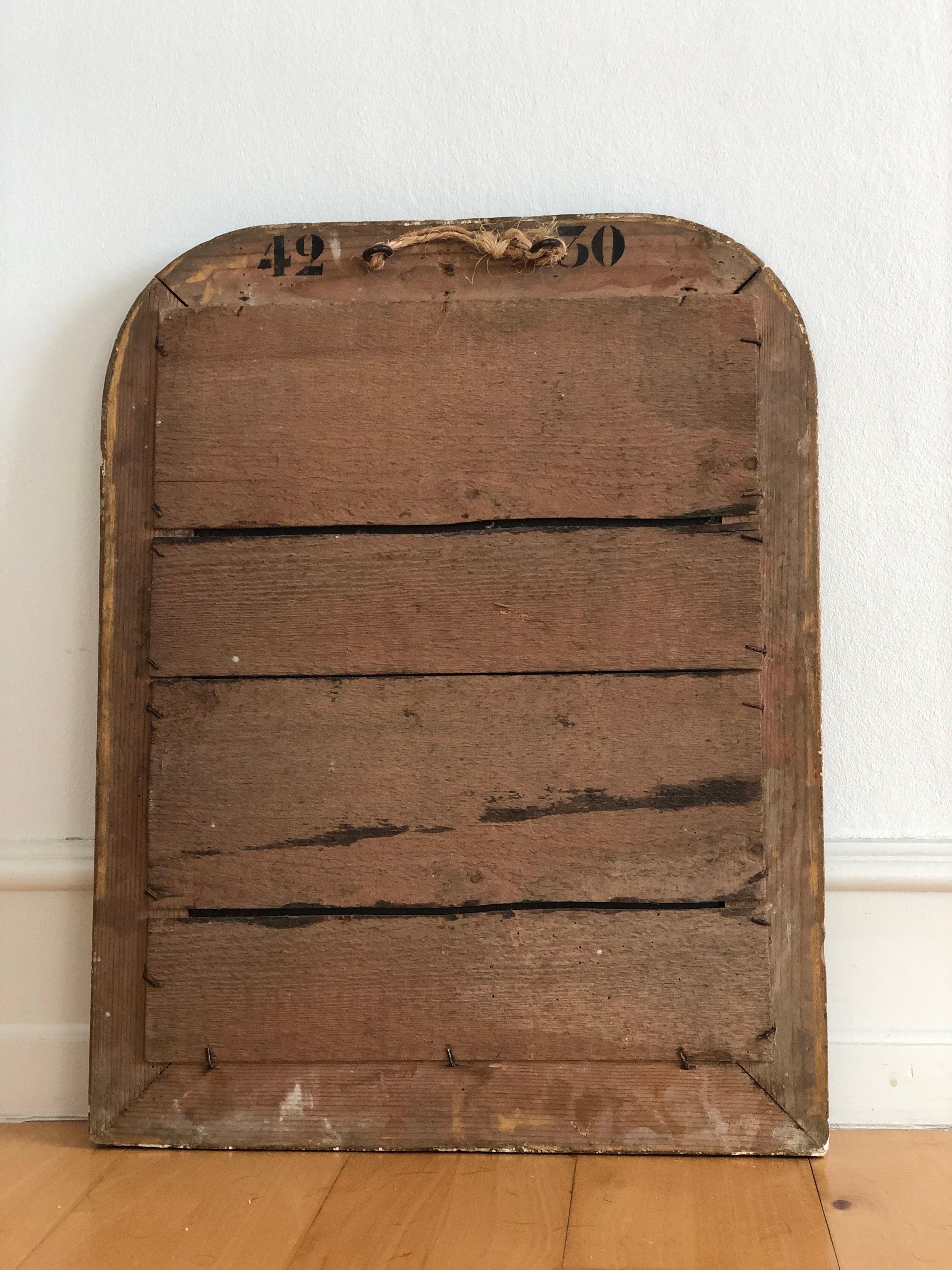Espejo Antiguo de Madera Dorada Louis Philippe de Alta Calidad Francia Finales del Siglo XIX siglo XIX