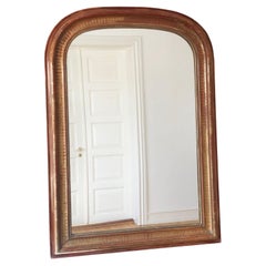 High Quality Antique Louis Philippe Giltwood Mirror France Late 19th Century