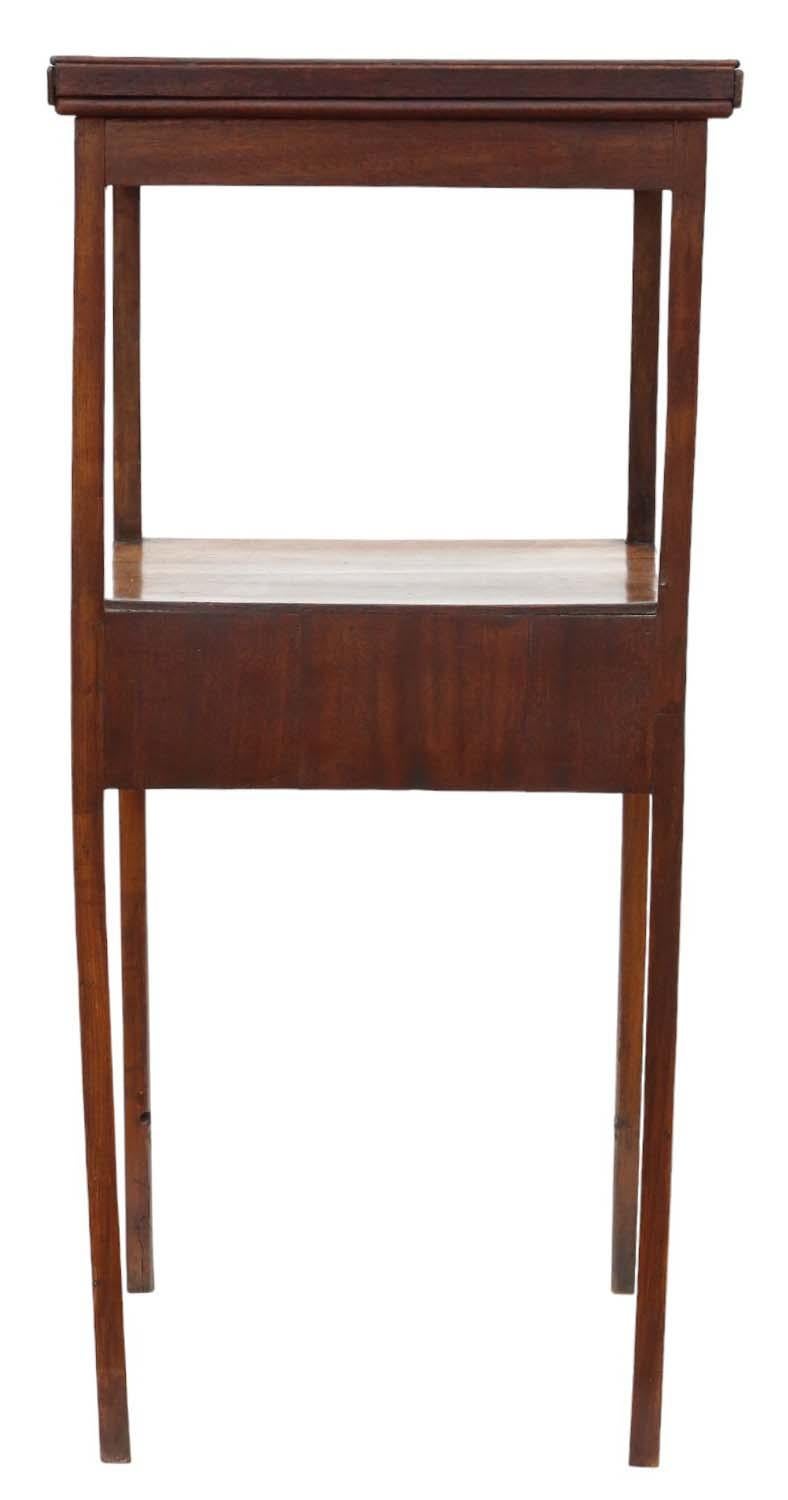 High-Quality Antique Mahogany Georgian Washstand Bedside Table Nightstand C1800 3