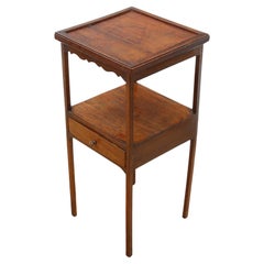 High-Quality Antique Mahogany Georgian Washstand Bedside Table Nightstand C1800