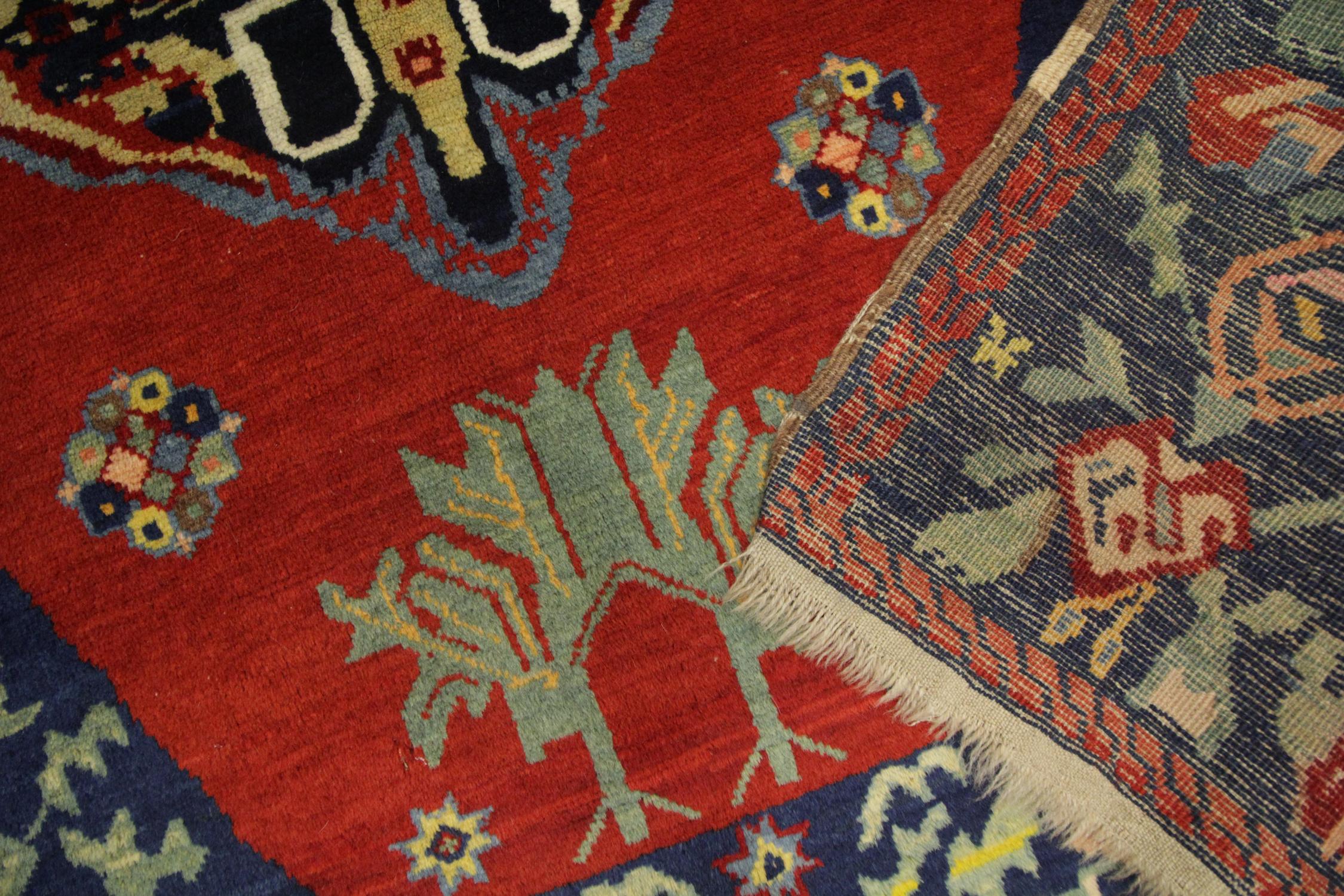 Fait main Tapis caucasien ancien de haute qualité, vente de tapis de salon traditionnels en vente