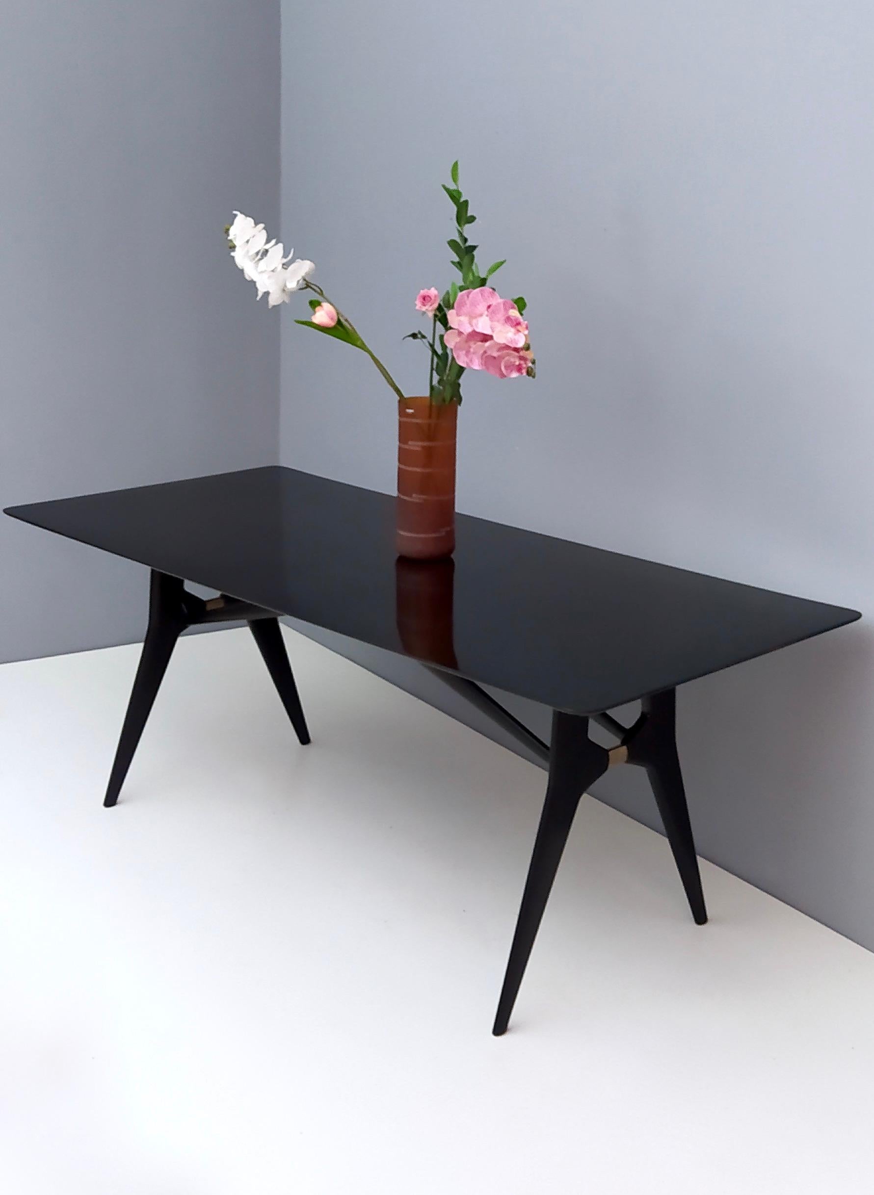 black wood tables