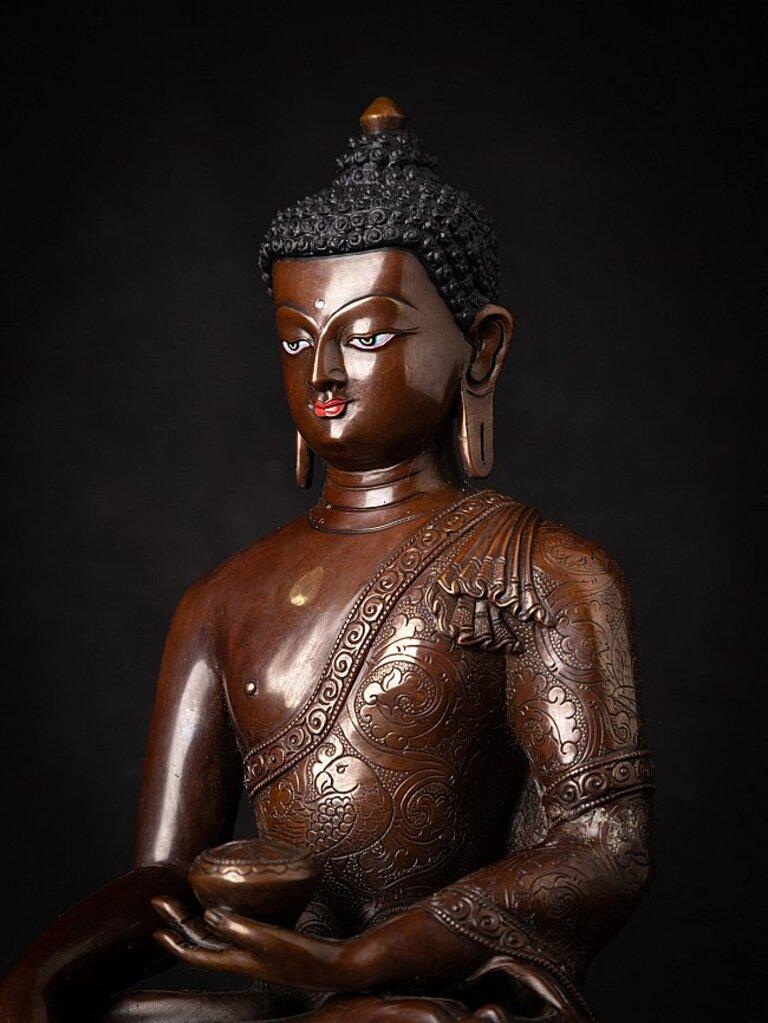 Statua di Buddha Nepalese in bronzo di alta qualità 6
