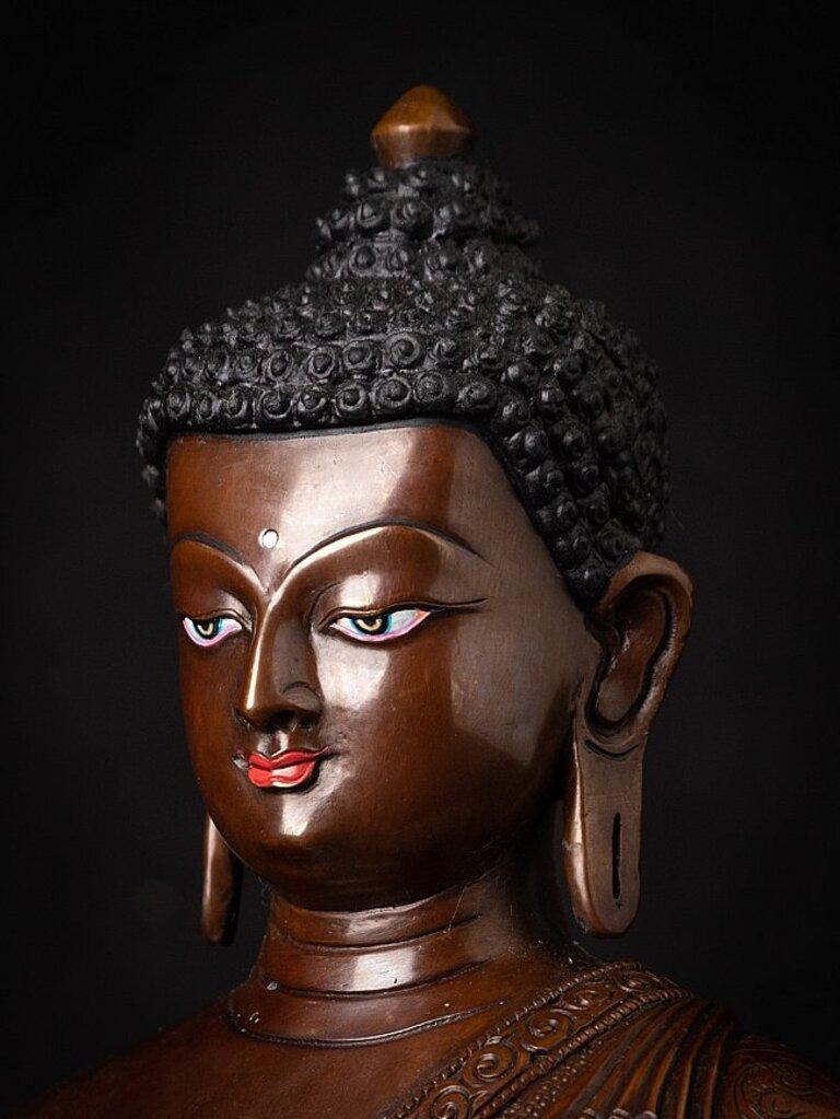 Statua di Buddha Nepalese in bronzo di alta qualità 7