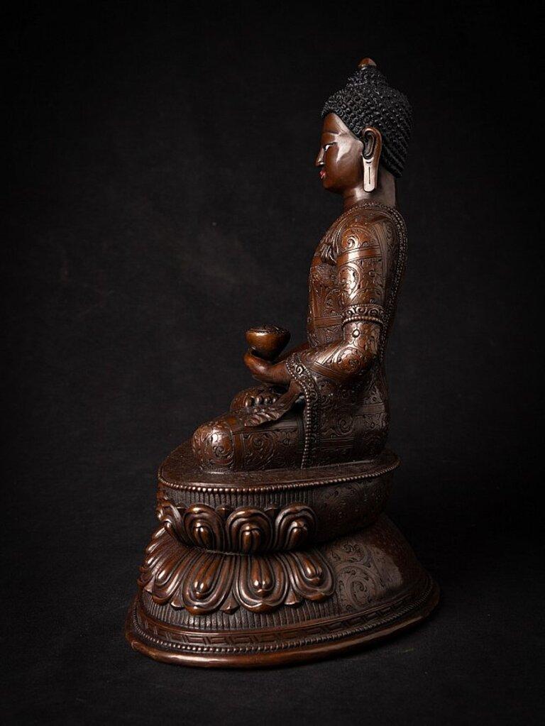 Statua di Buddha Nepalese in bronzo di alta qualità In condizioni buone a DEVENTER, NL