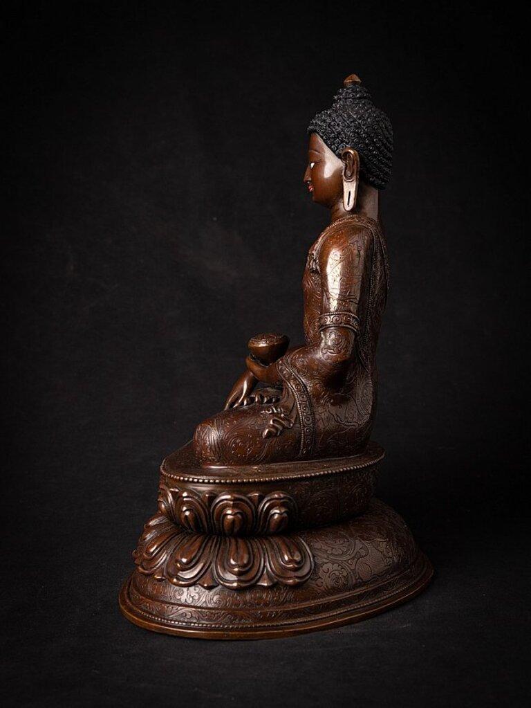 Statua di Buddha Nepalese in bronzo di alta qualità In condizioni buone a DEVENTER, NL