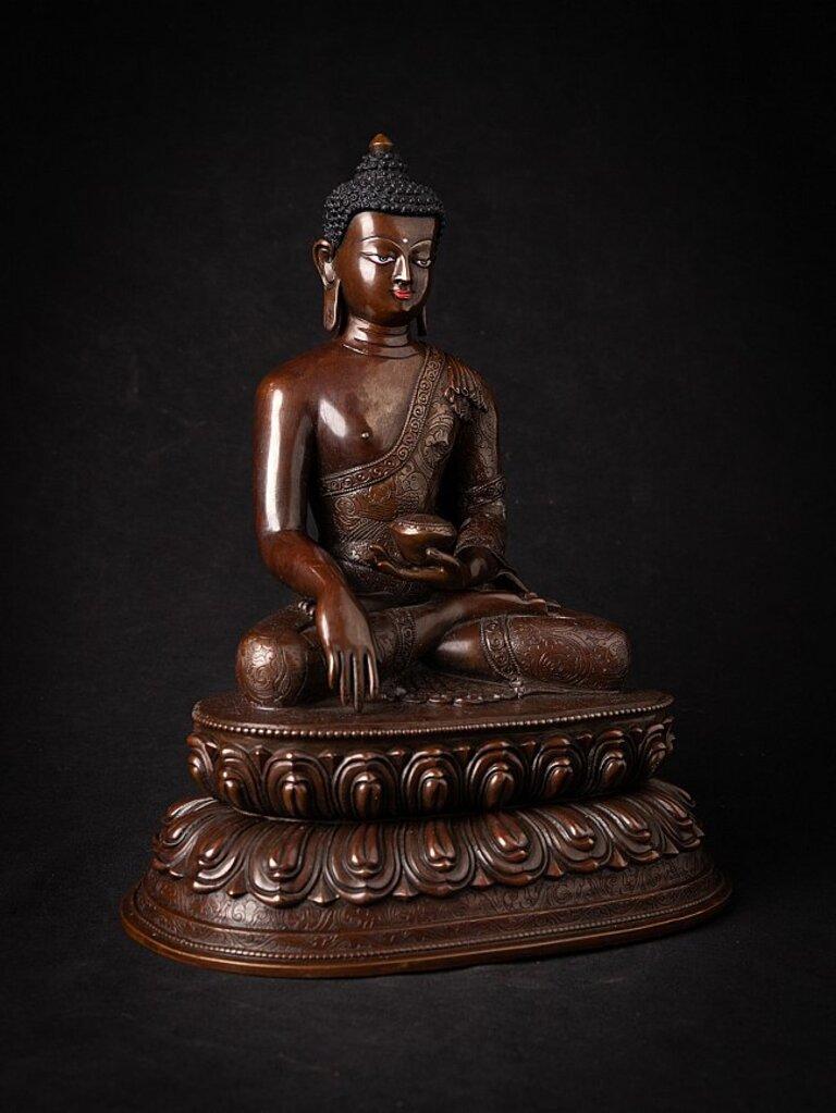 Statua di Buddha Nepalese in bronzo di alta qualità 1