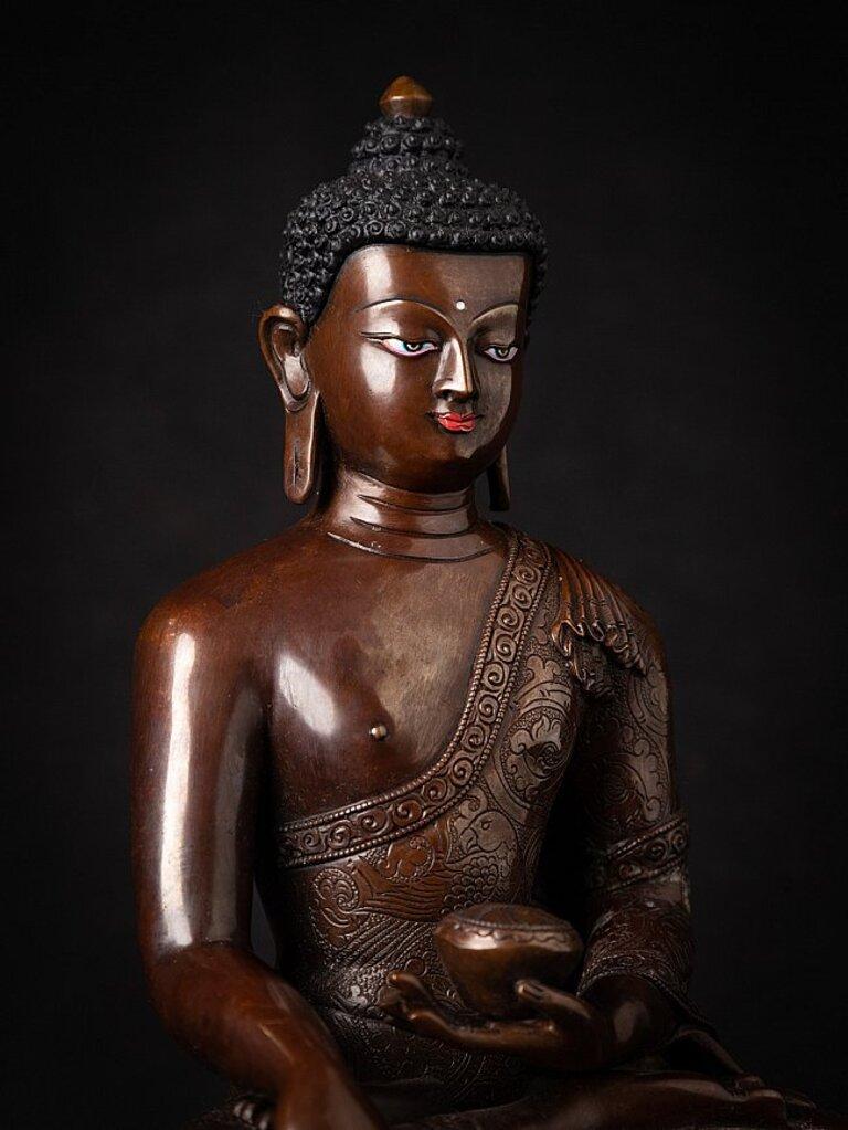 Statua di Buddha Nepalese in bronzo di alta qualità 2