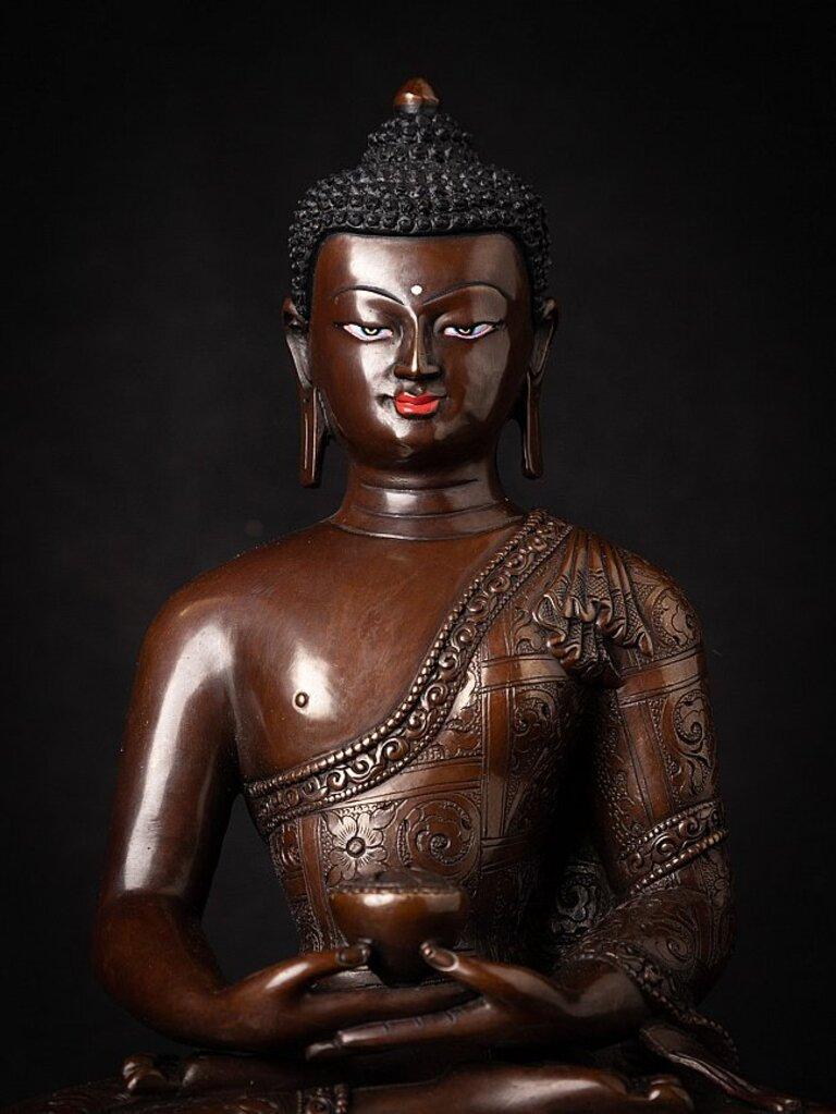 Statua di Buddha Nepalese in bronzo di alta qualità 4