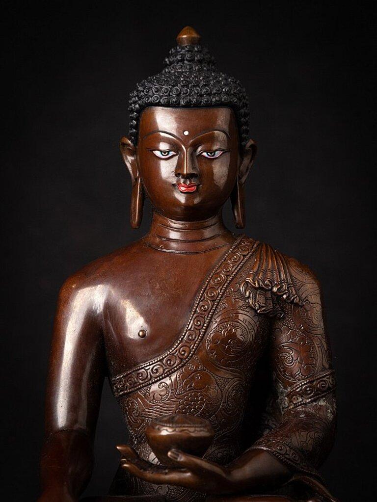 Statua di Buddha Nepalese in bronzo di alta qualità 4