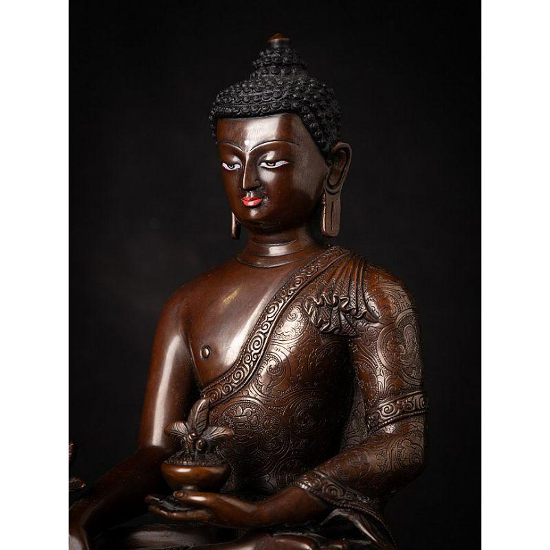 High quality bronze Nepali Medicine Buddha from Nepal 5
