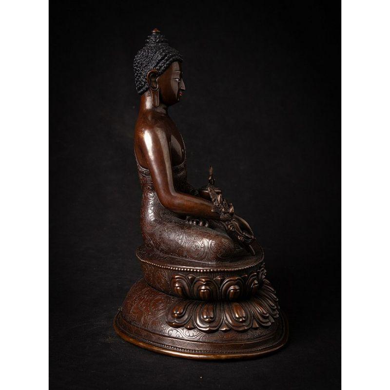 Contemporary High quality bronze Nepali Medicine Buddha from Nepal