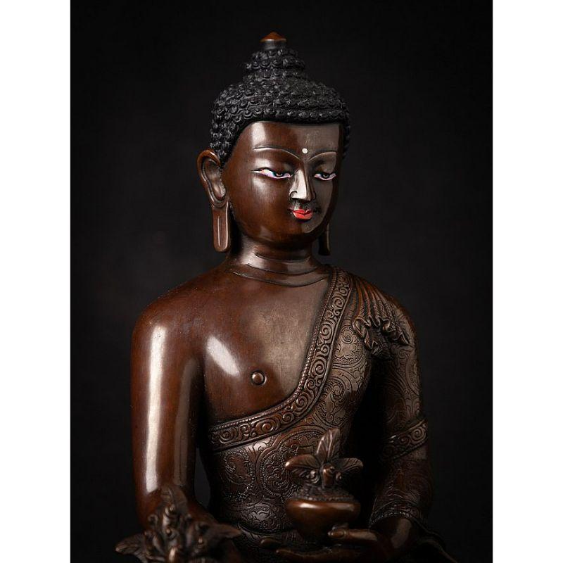 High quality bronze Nepali Medicine Buddha from Nepal 1